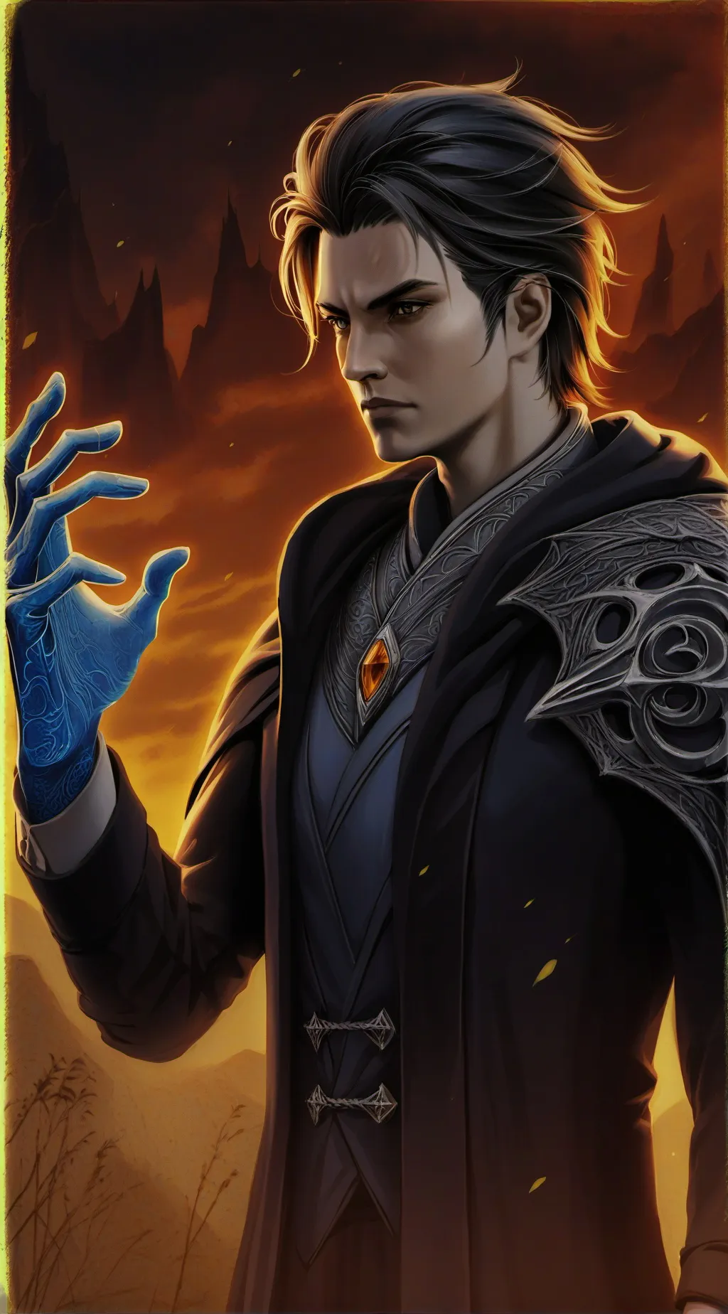 ai character: Demon good  background