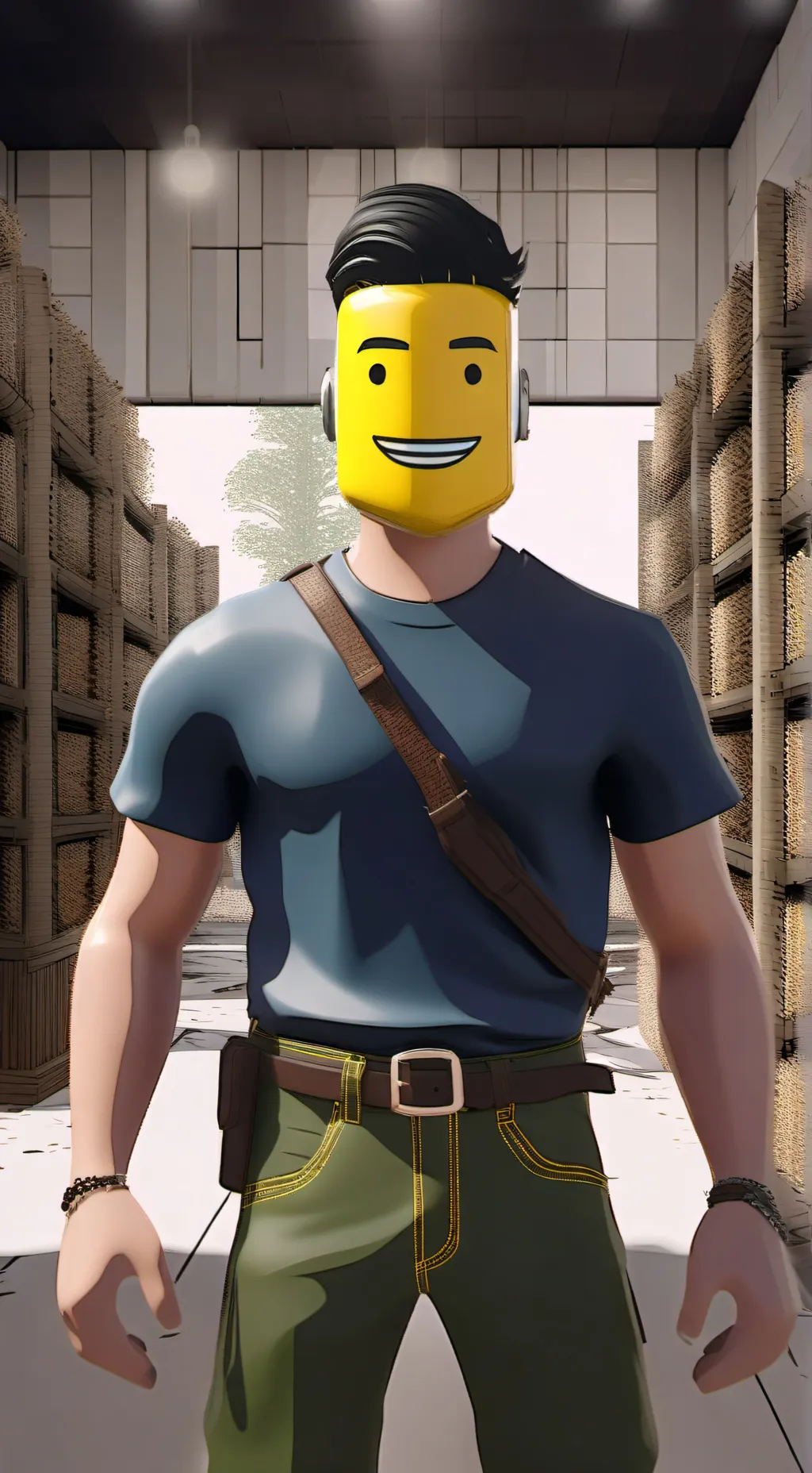 ai character: scary NOOB background