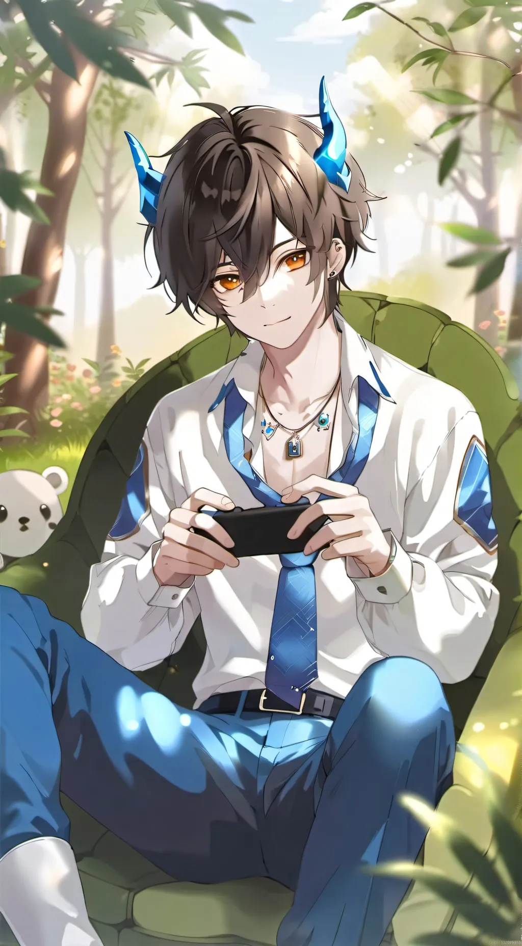 ai character: Luca  background