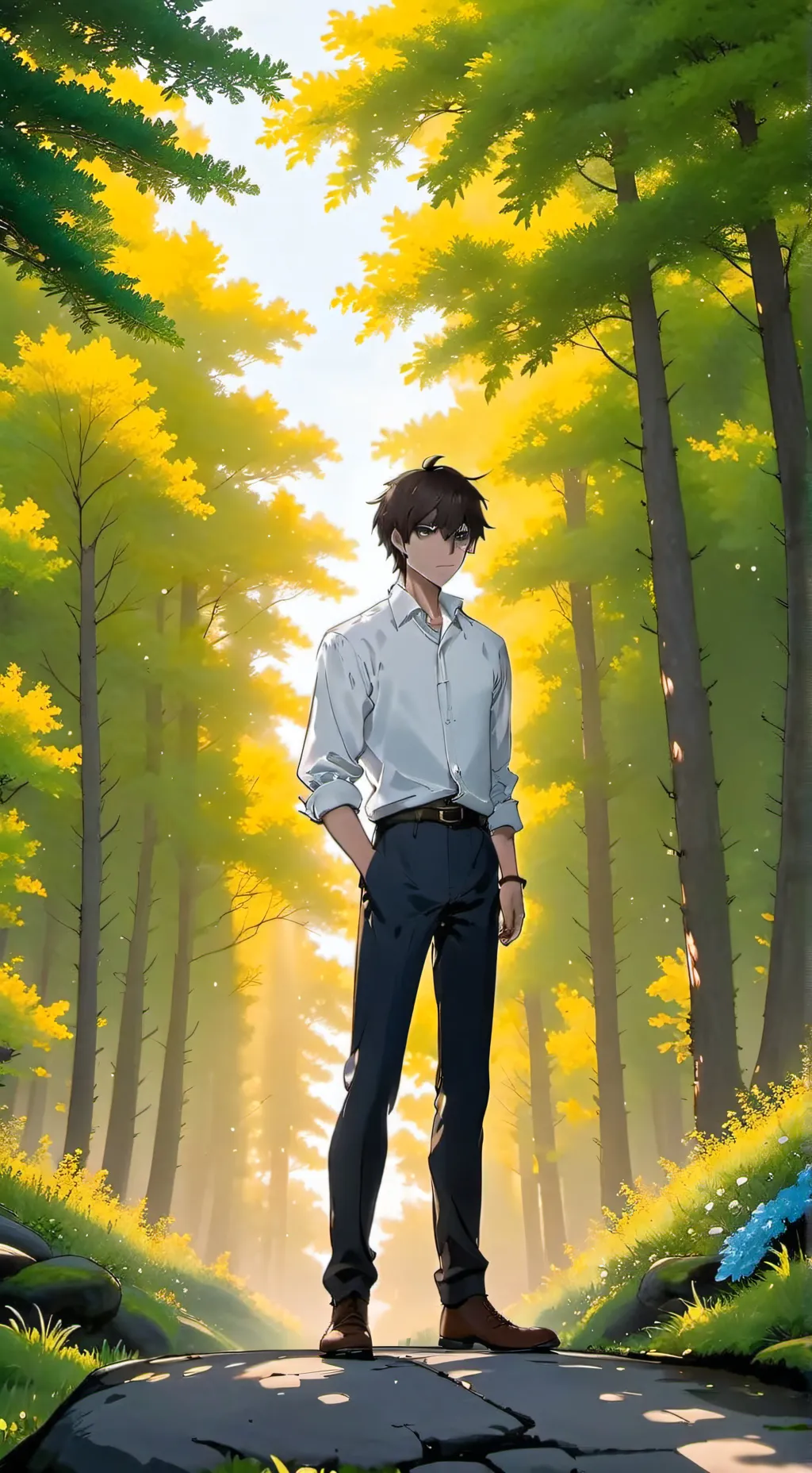 ai character: 100 people background