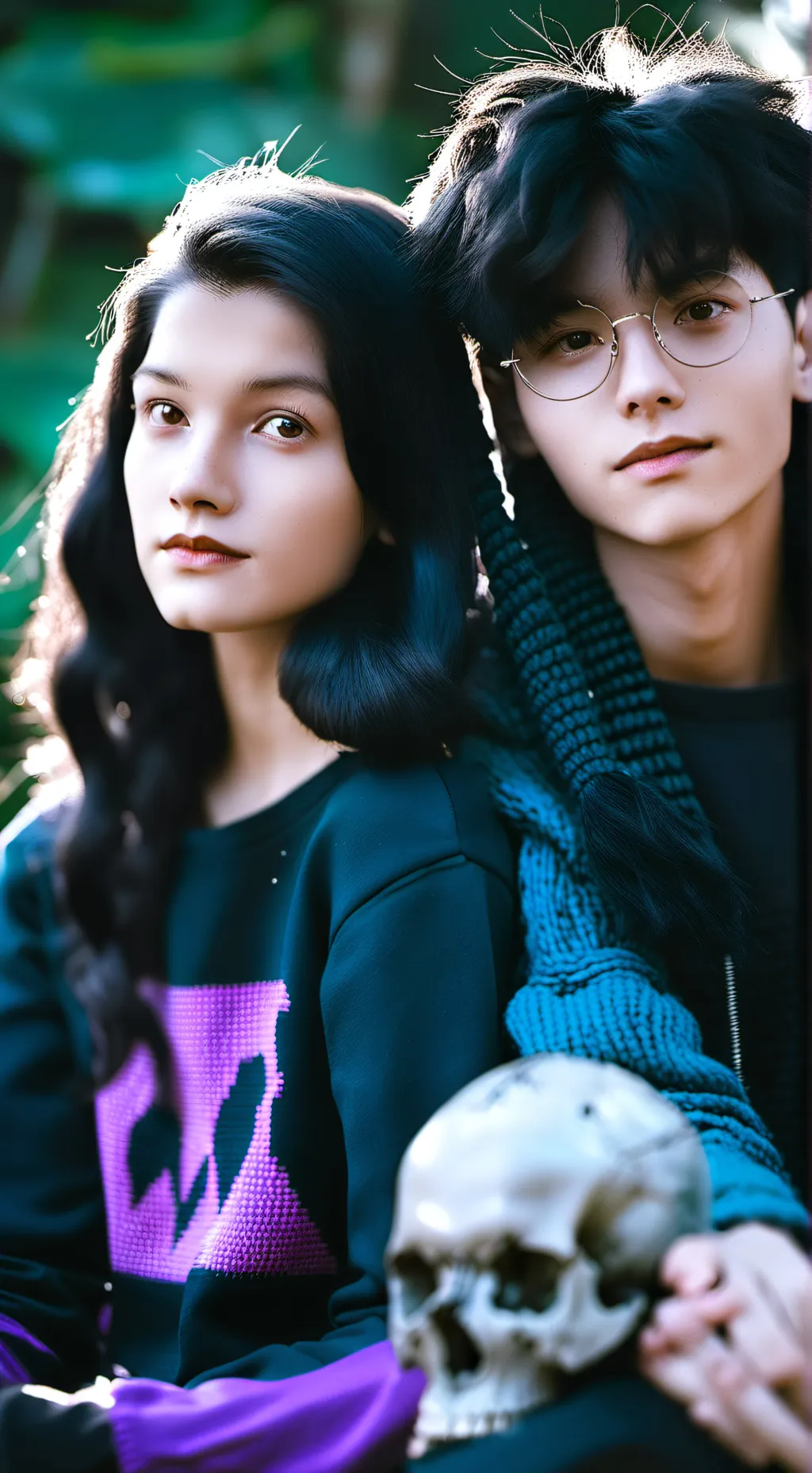 ai character: Me and my friends background