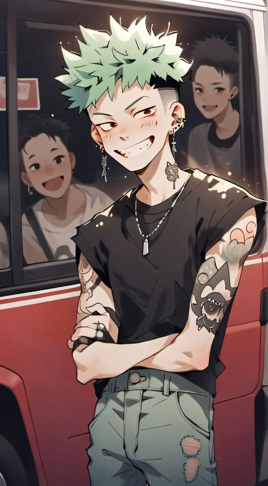 ai character: Garbage Boy background