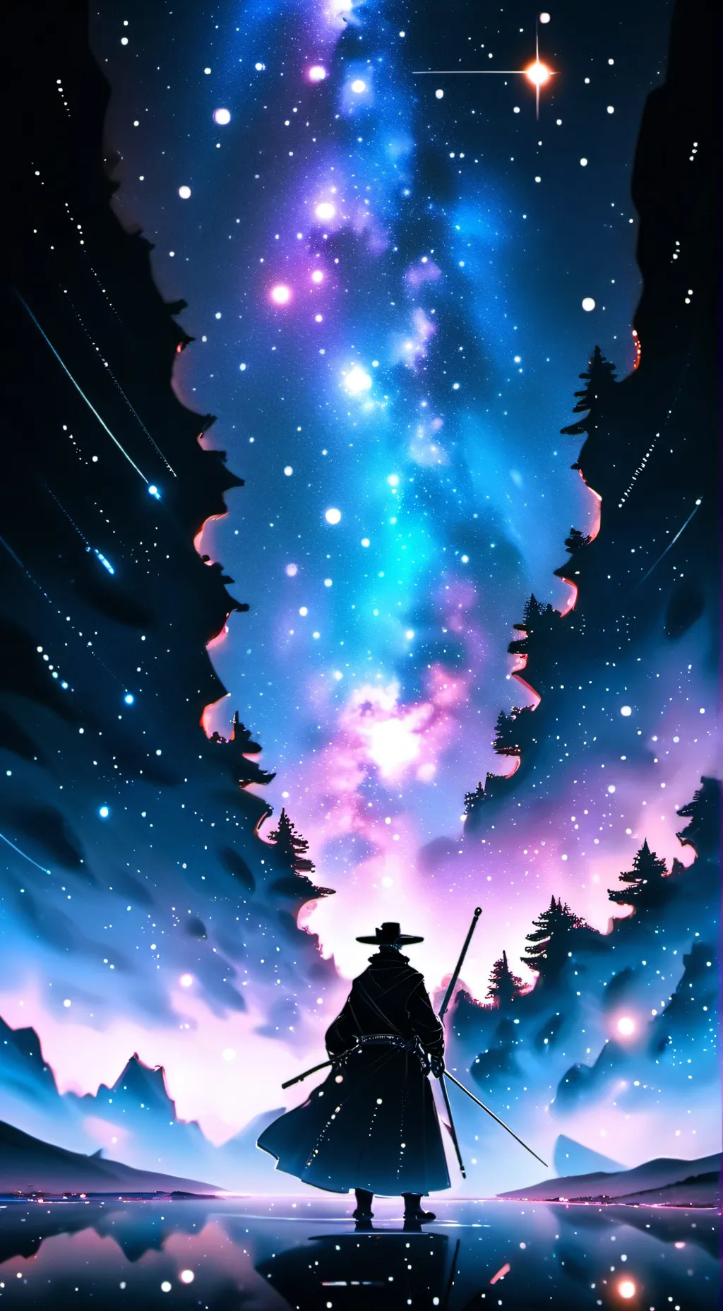 ai character: happy  background