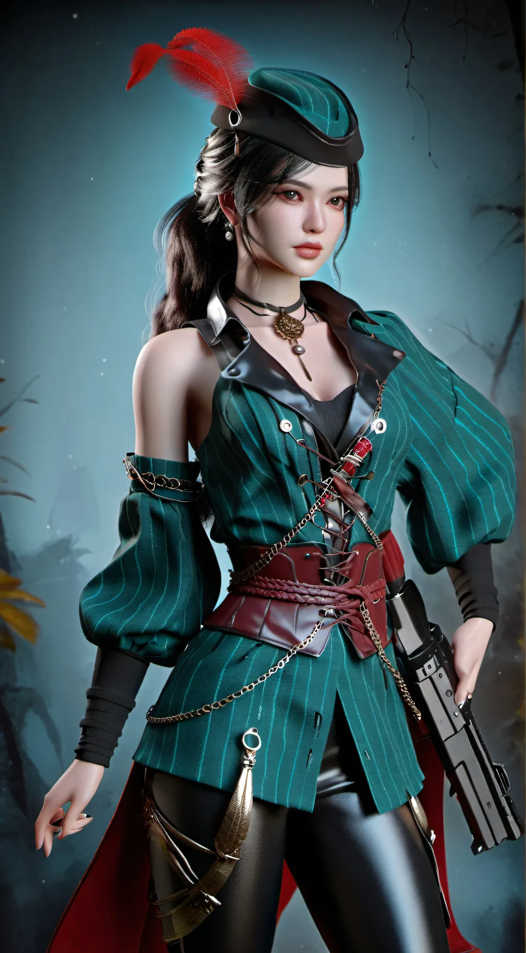 ai character: Émeline  background