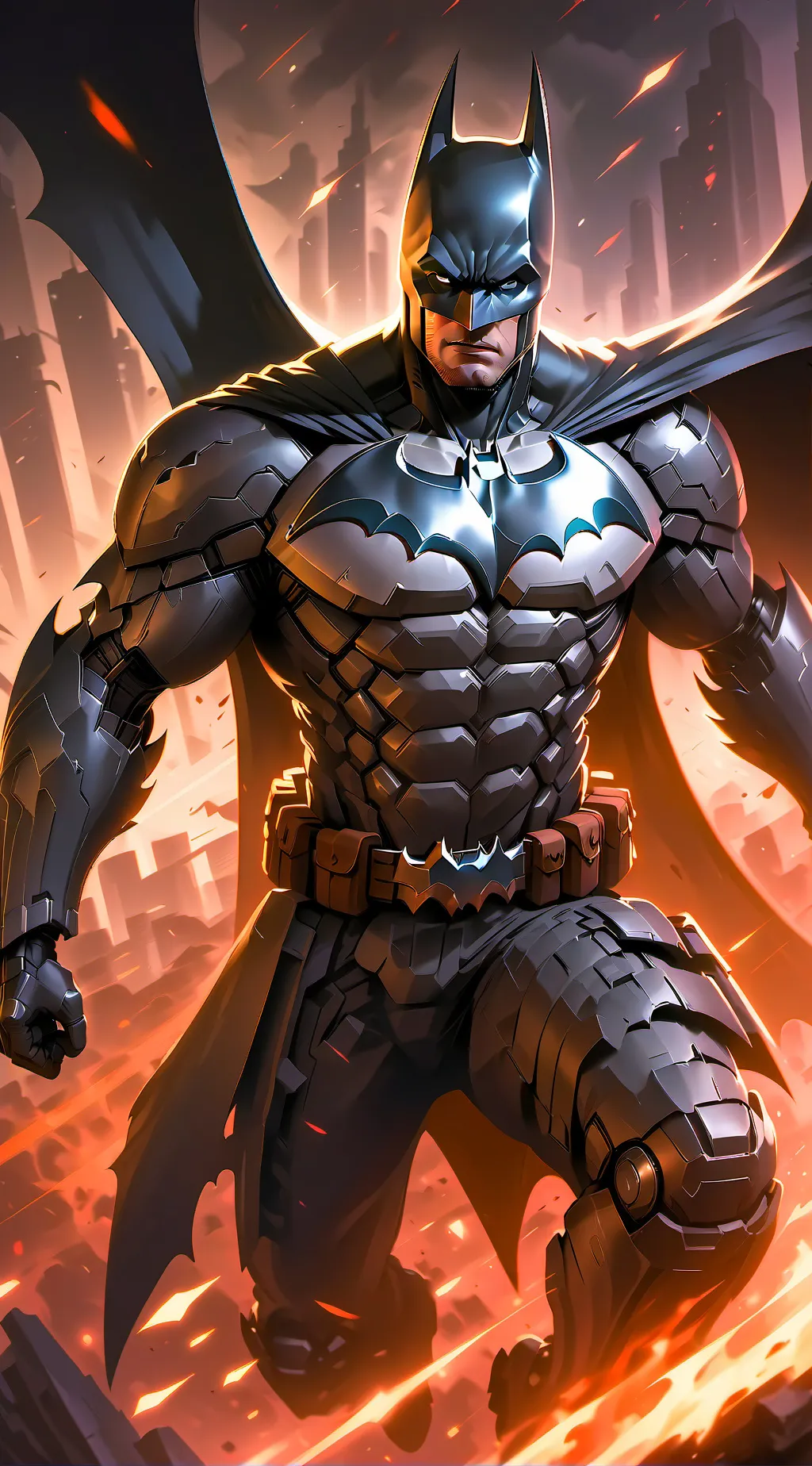 ai character: Batman  background