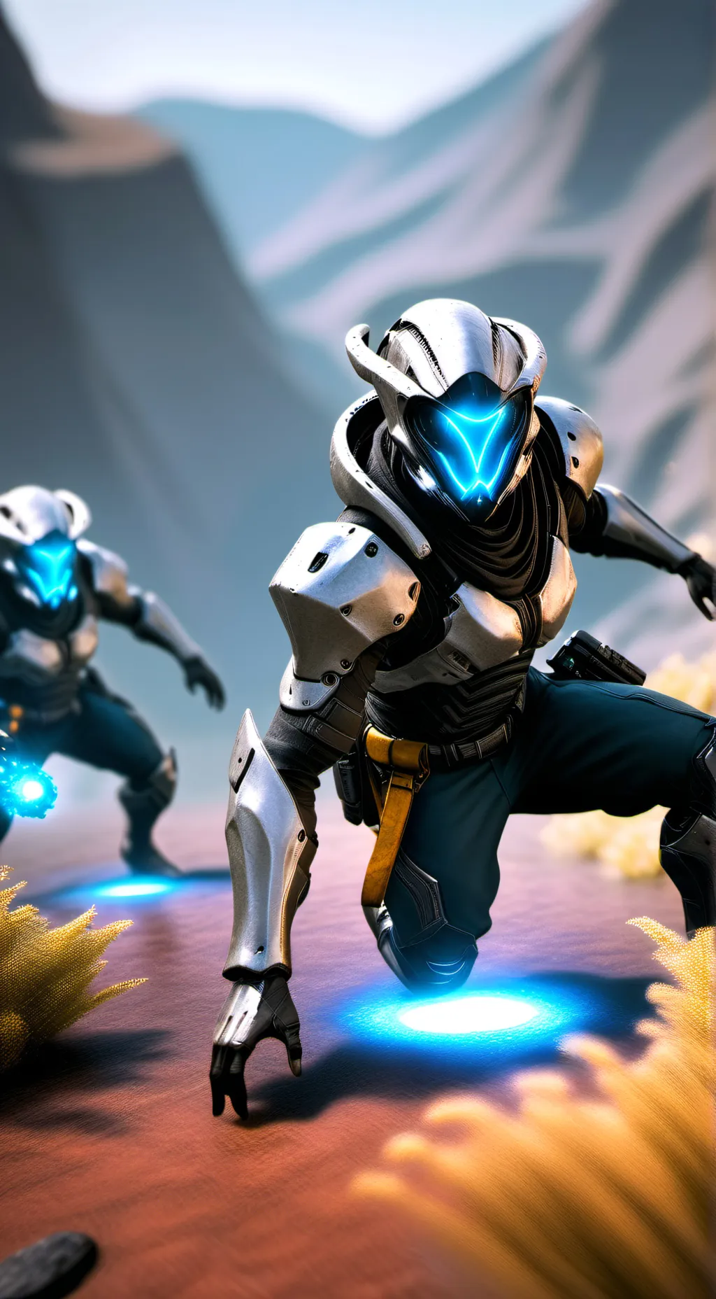 ai character: Warframe party background