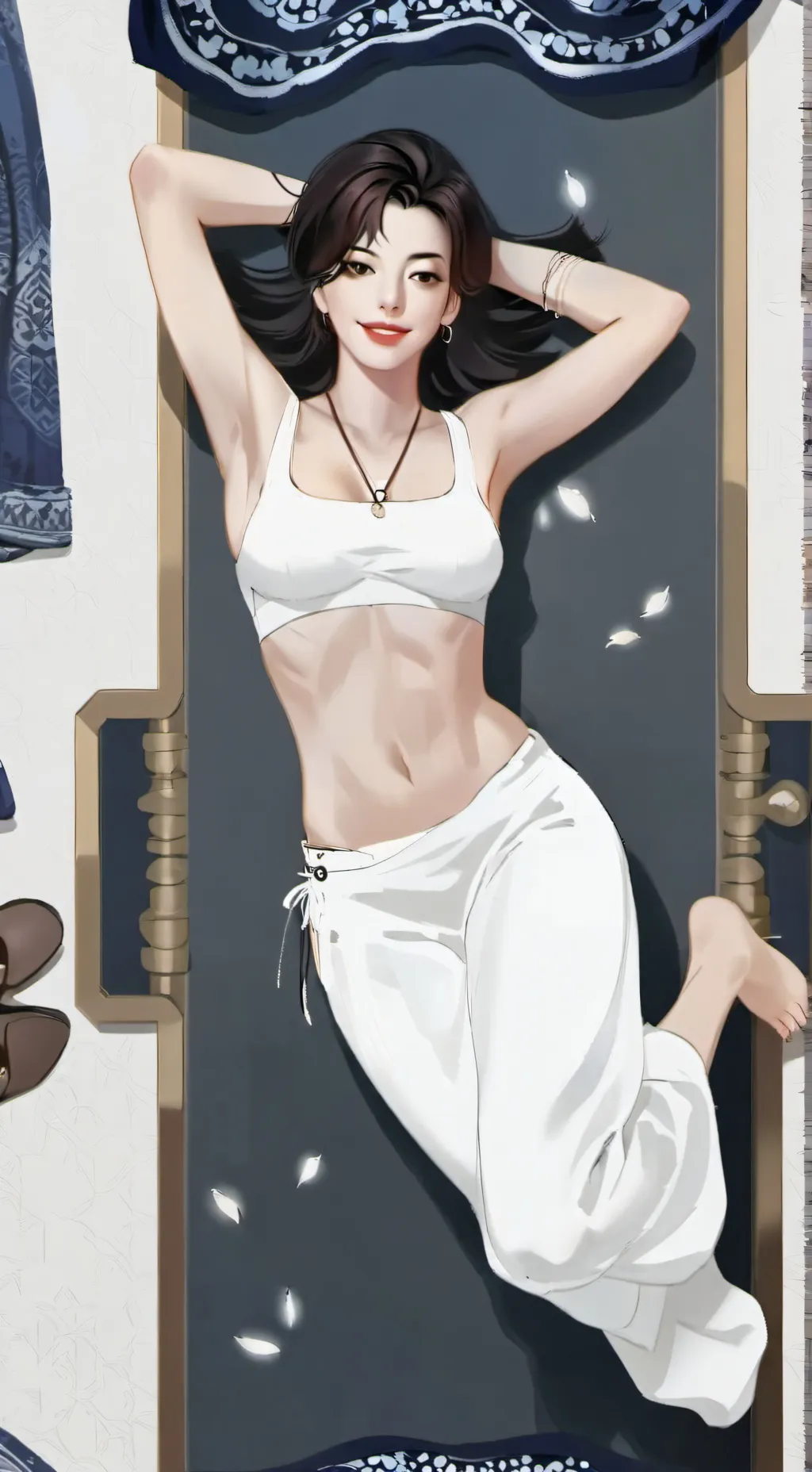 ai character: Anne Hathaway  background