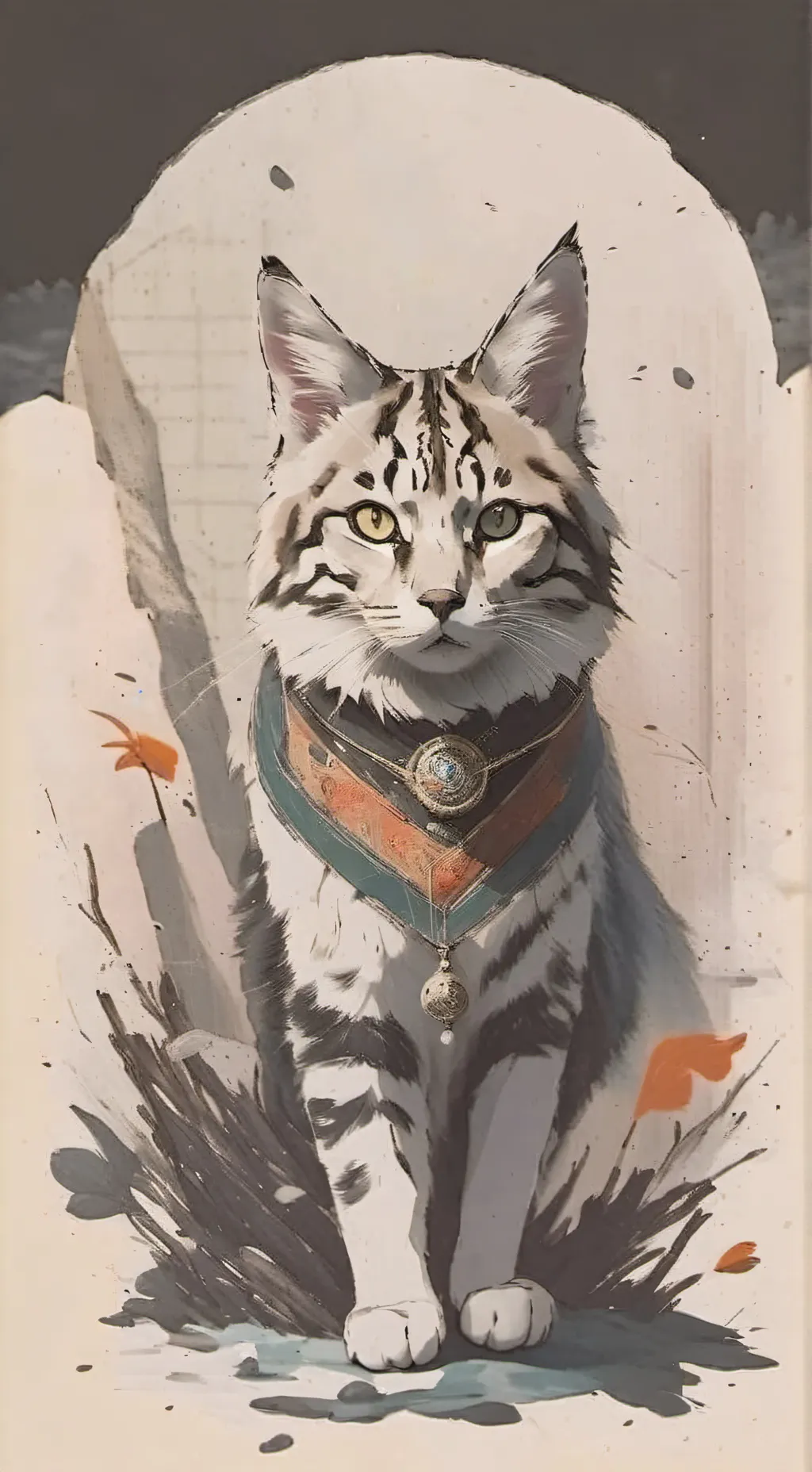 ai character: alone background