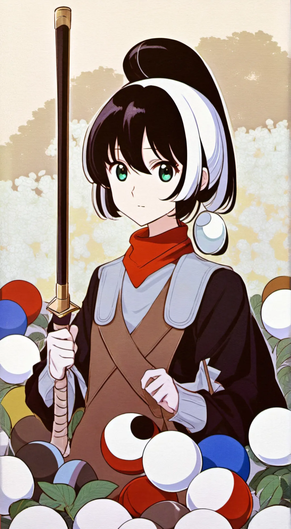 ai character: countryballs background