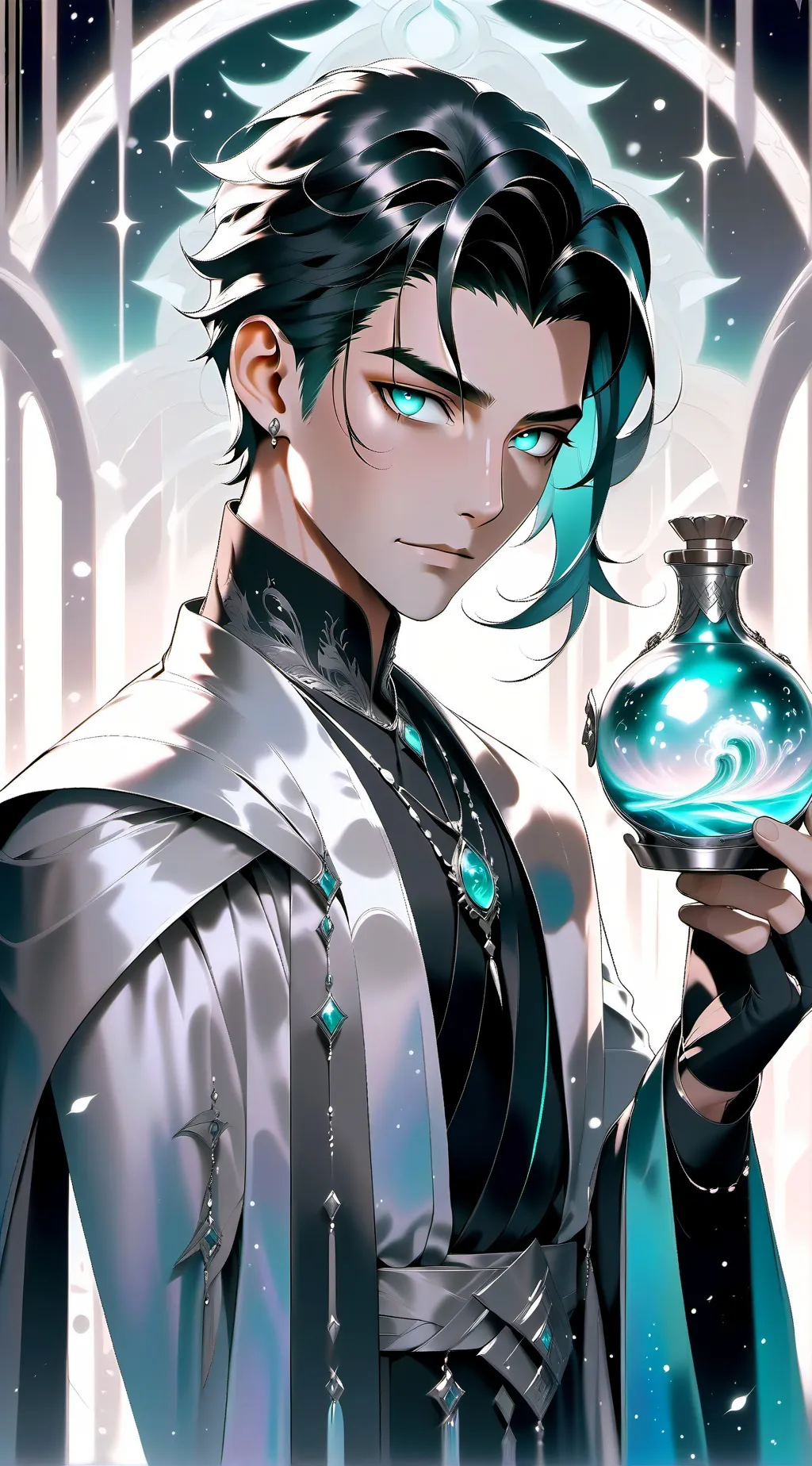 ai character: Zedrick😍  background