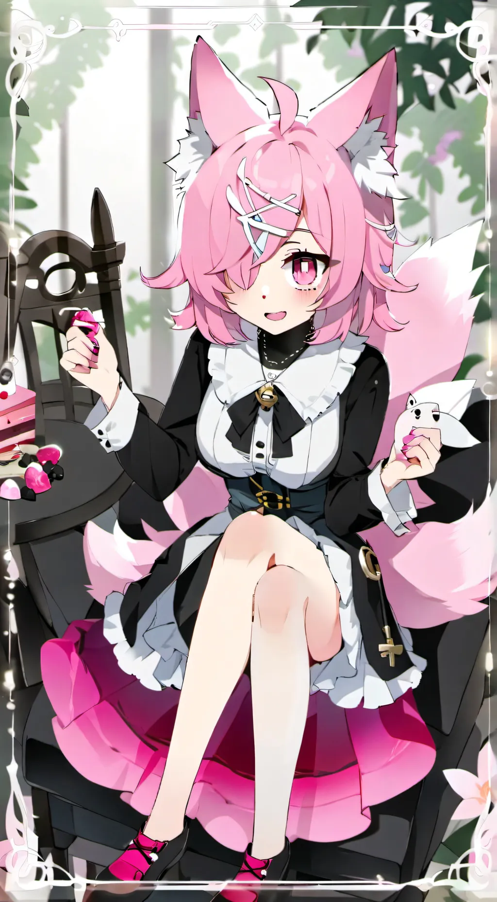 ai character: Kit Lily  background