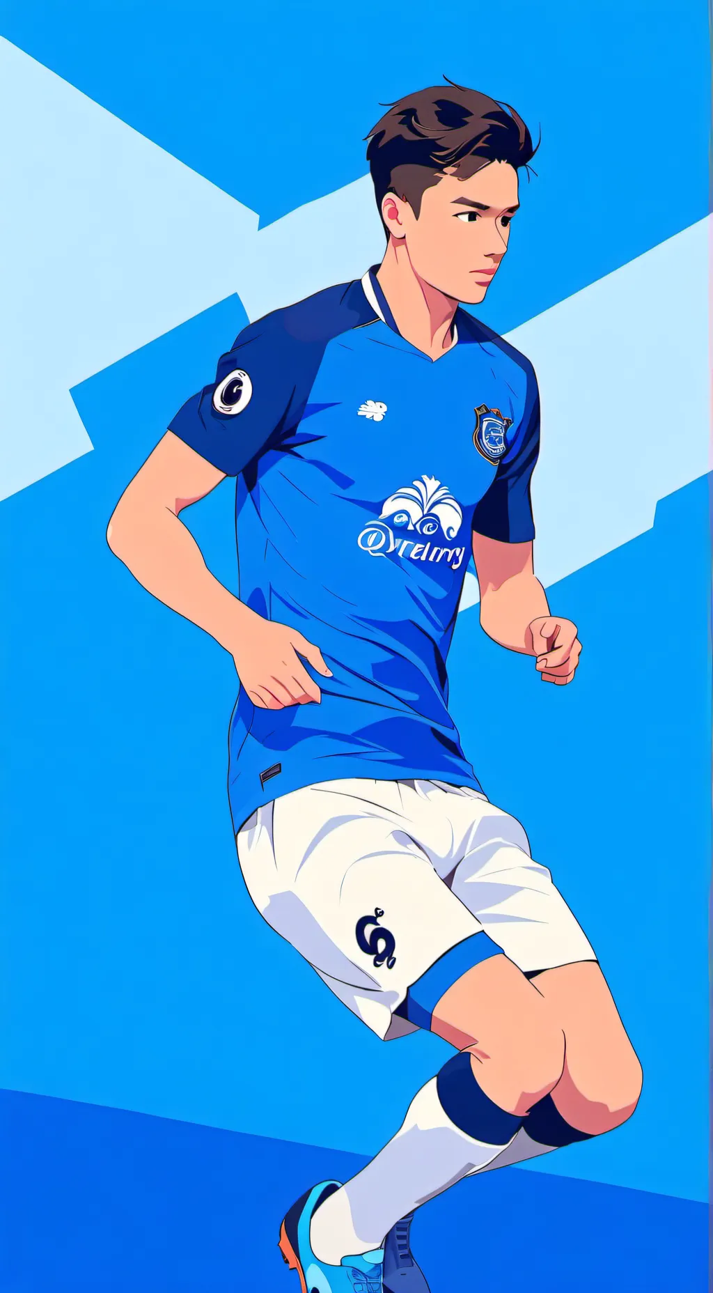 ai character: Everton fc background