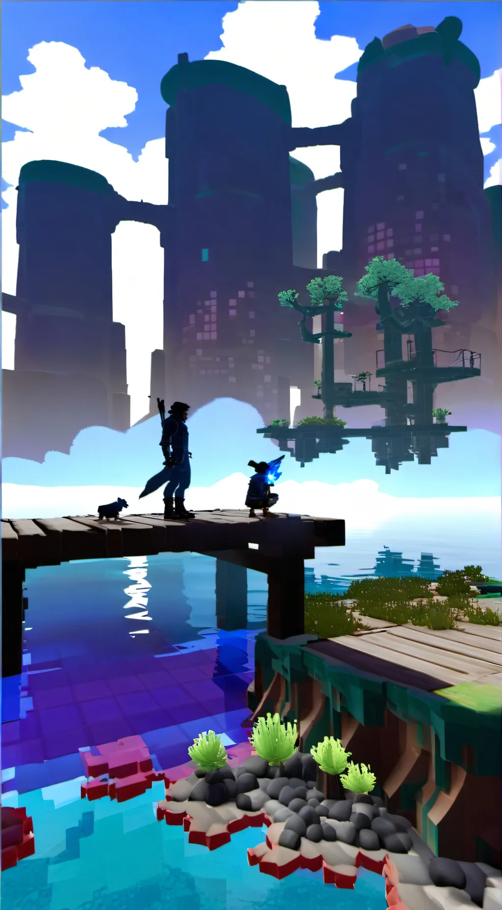 ai character: Pixel background