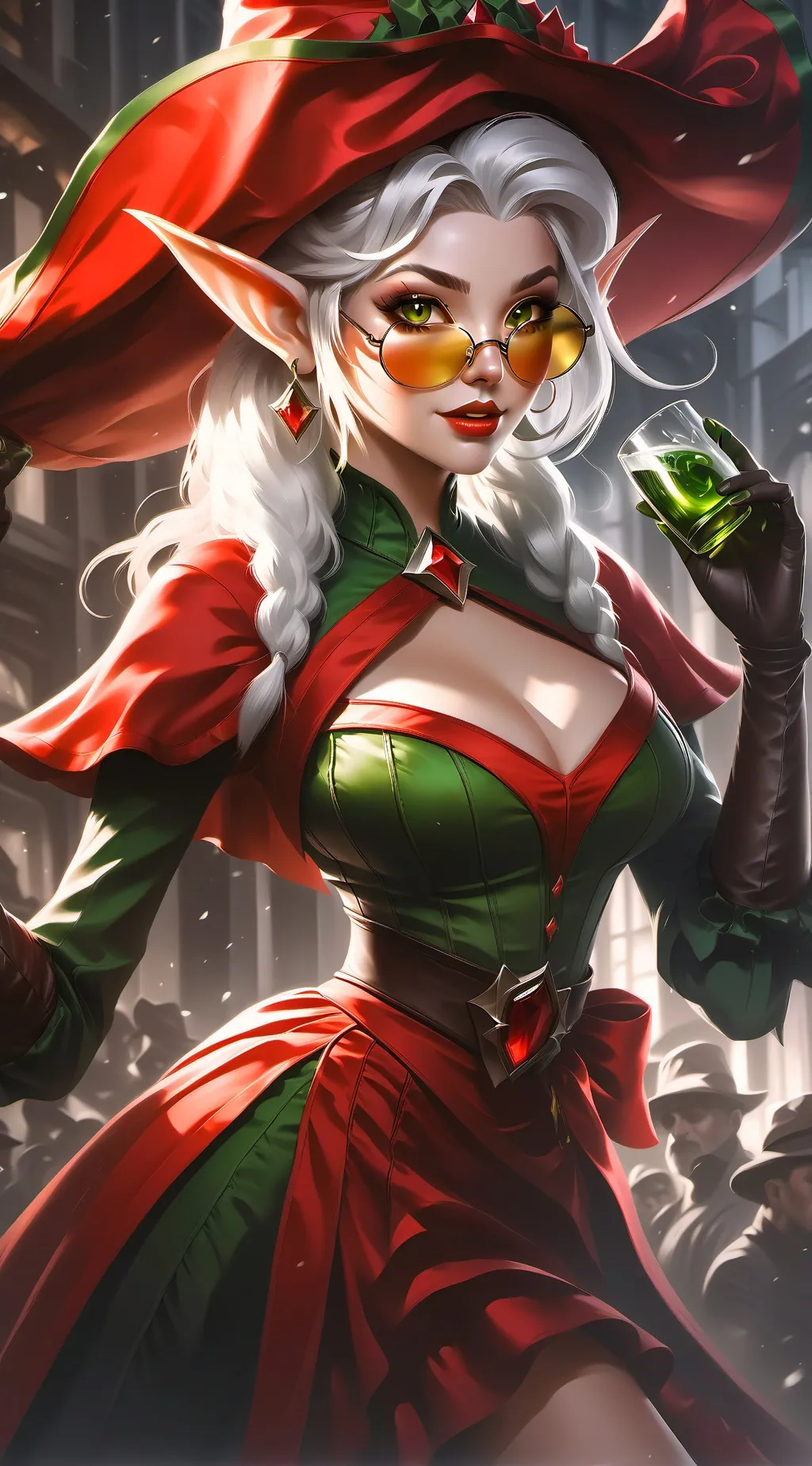 ai character: Mistletoe  background