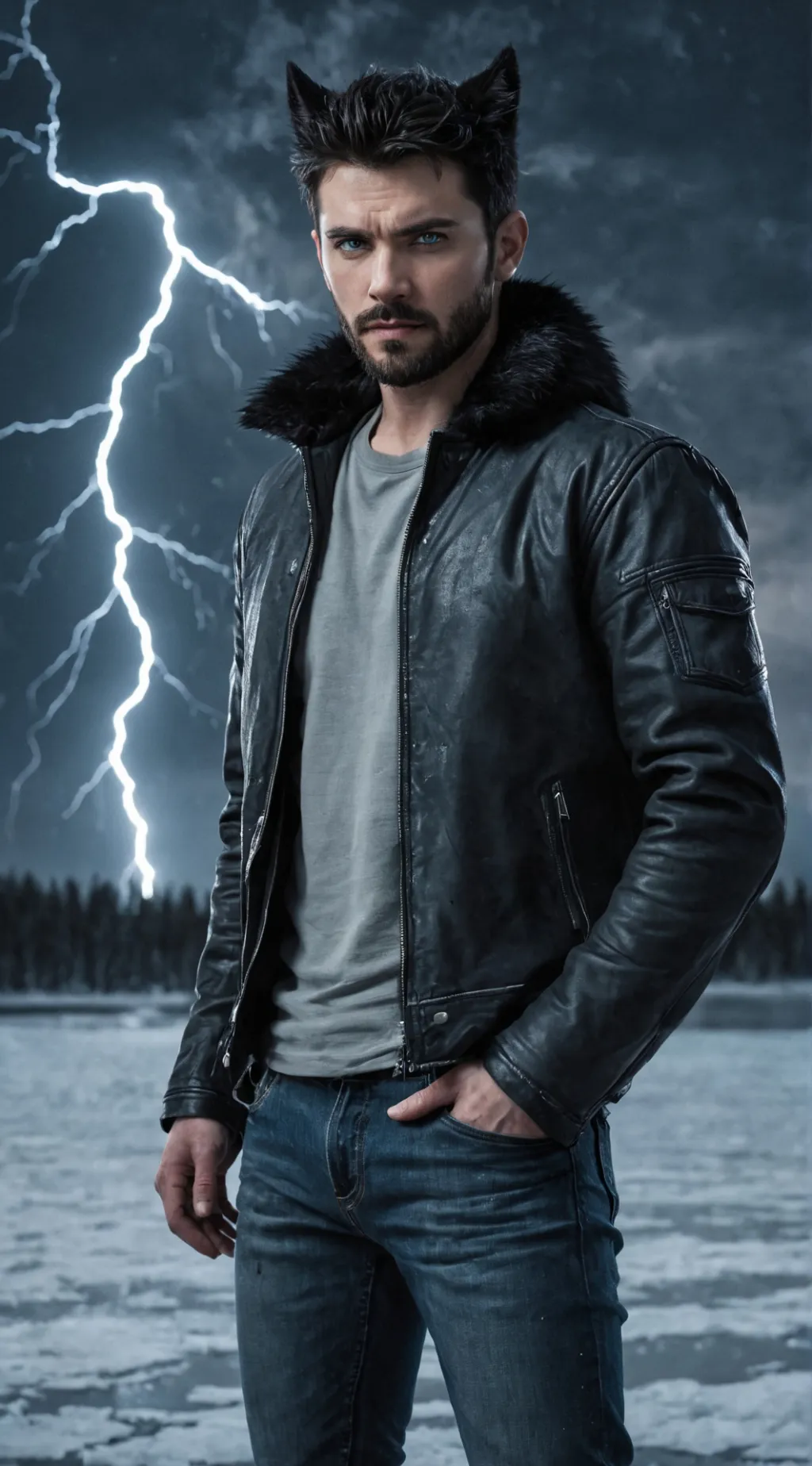 ai character: Jay Hunter  background