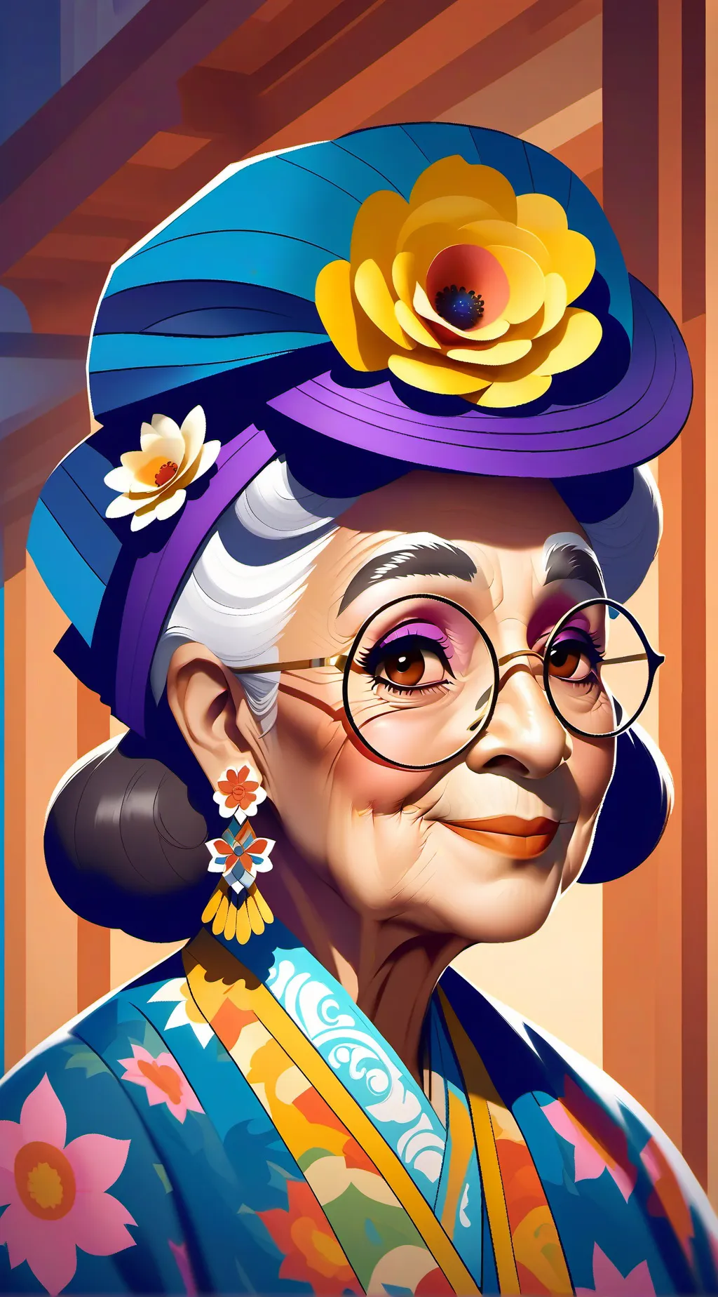 ai character: Abuela Miriam background