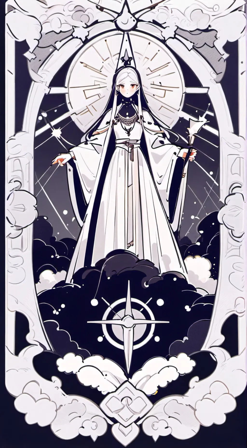 ai character: wenda X grey background