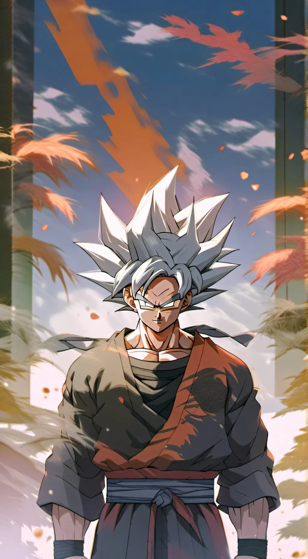 ai character: Goku blak  background