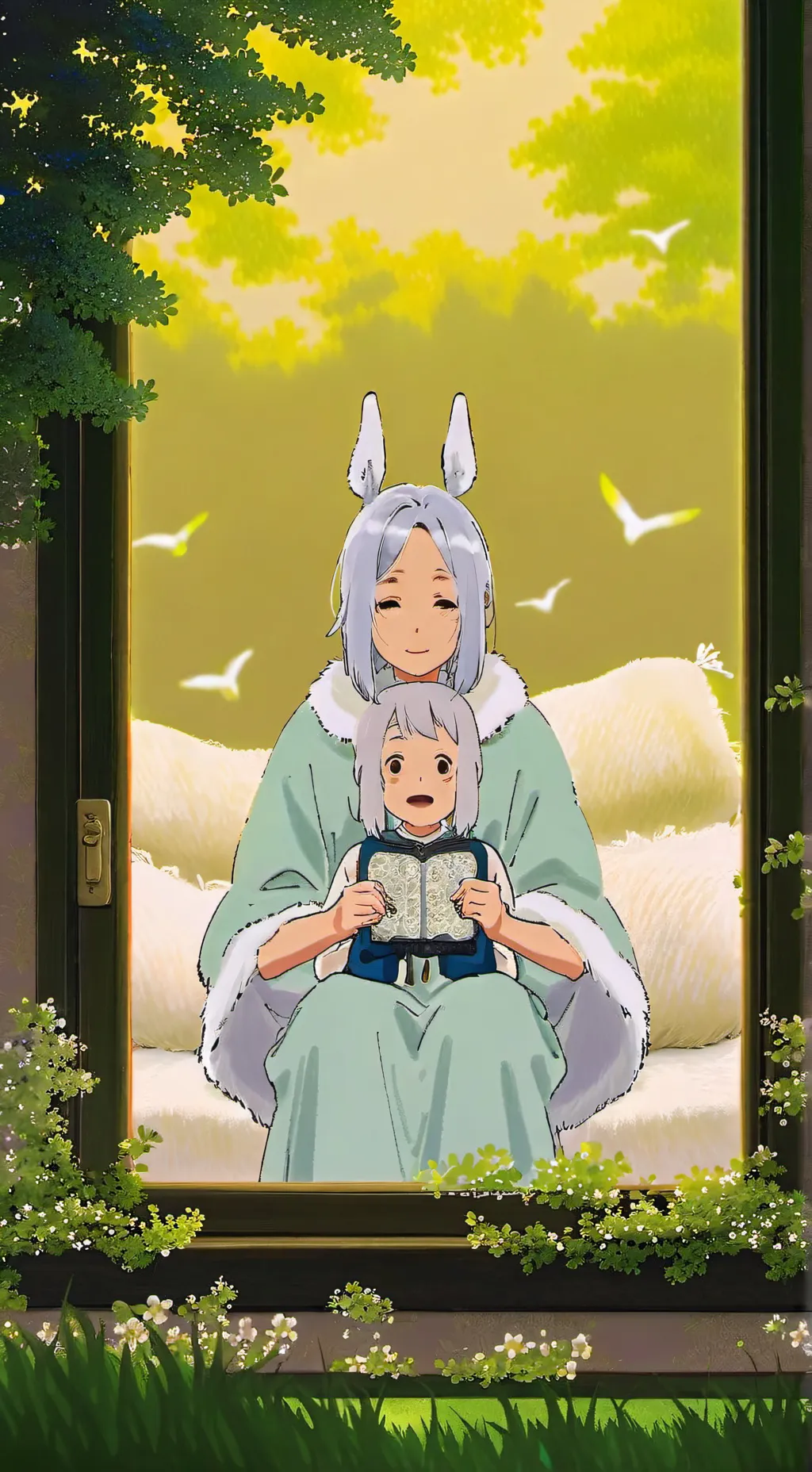 ai character: Sleep mask x innoc background