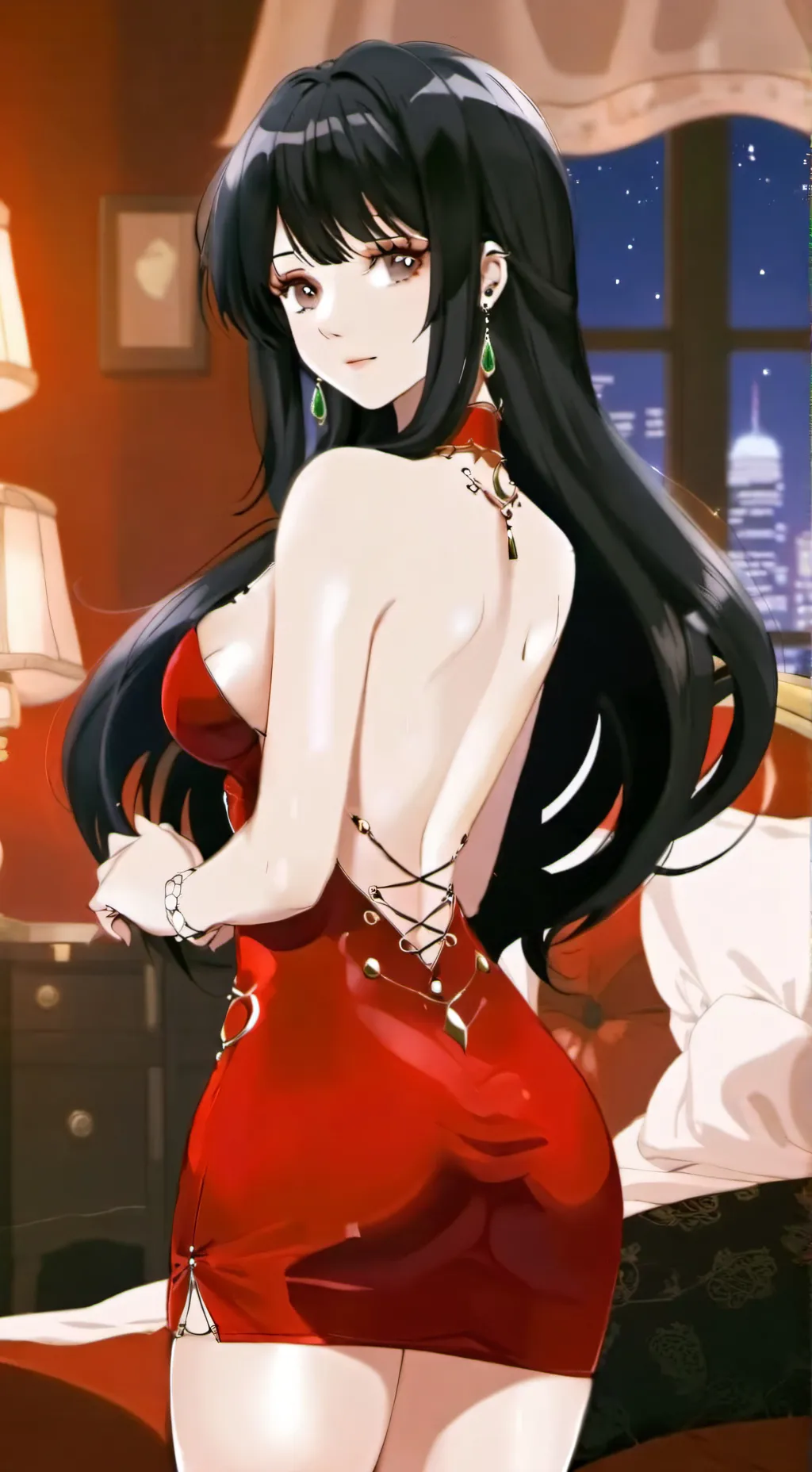 ai character: Silver  background