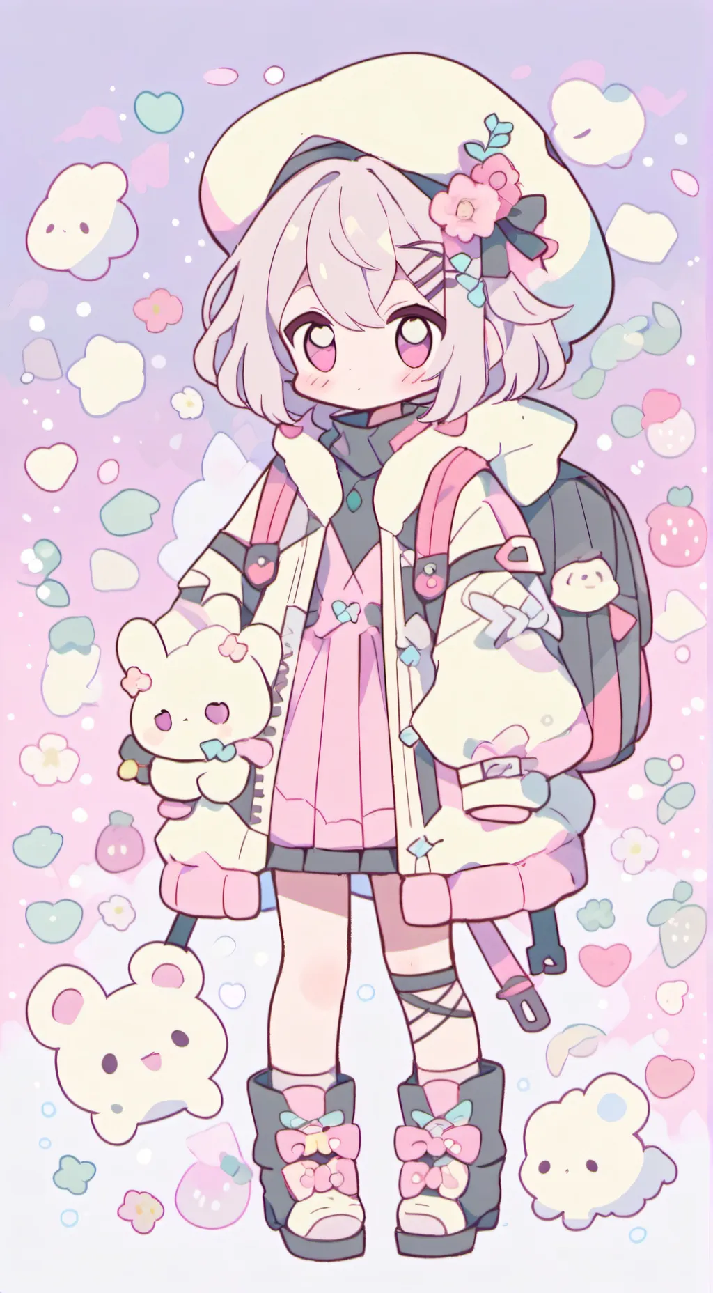 ai character: Ur 7 roommates  background