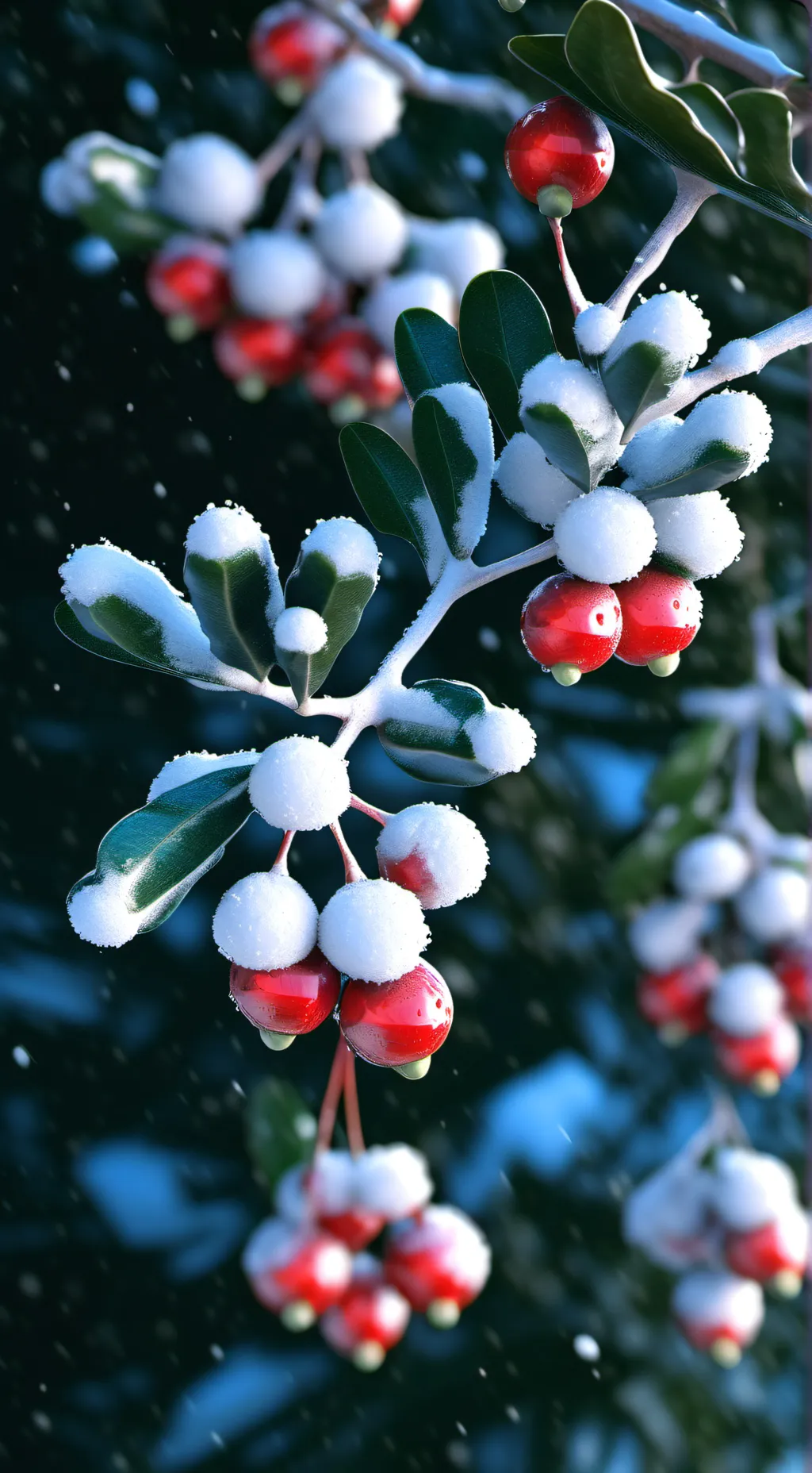 ai character: Mistletoe background