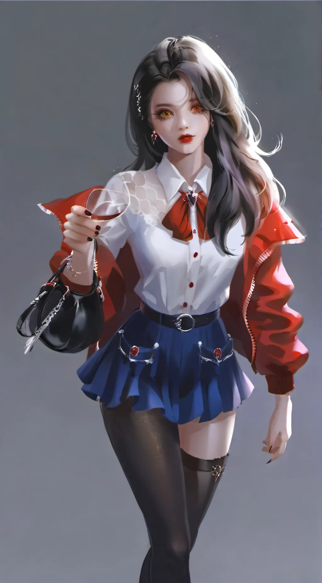ai character: vampire girl background