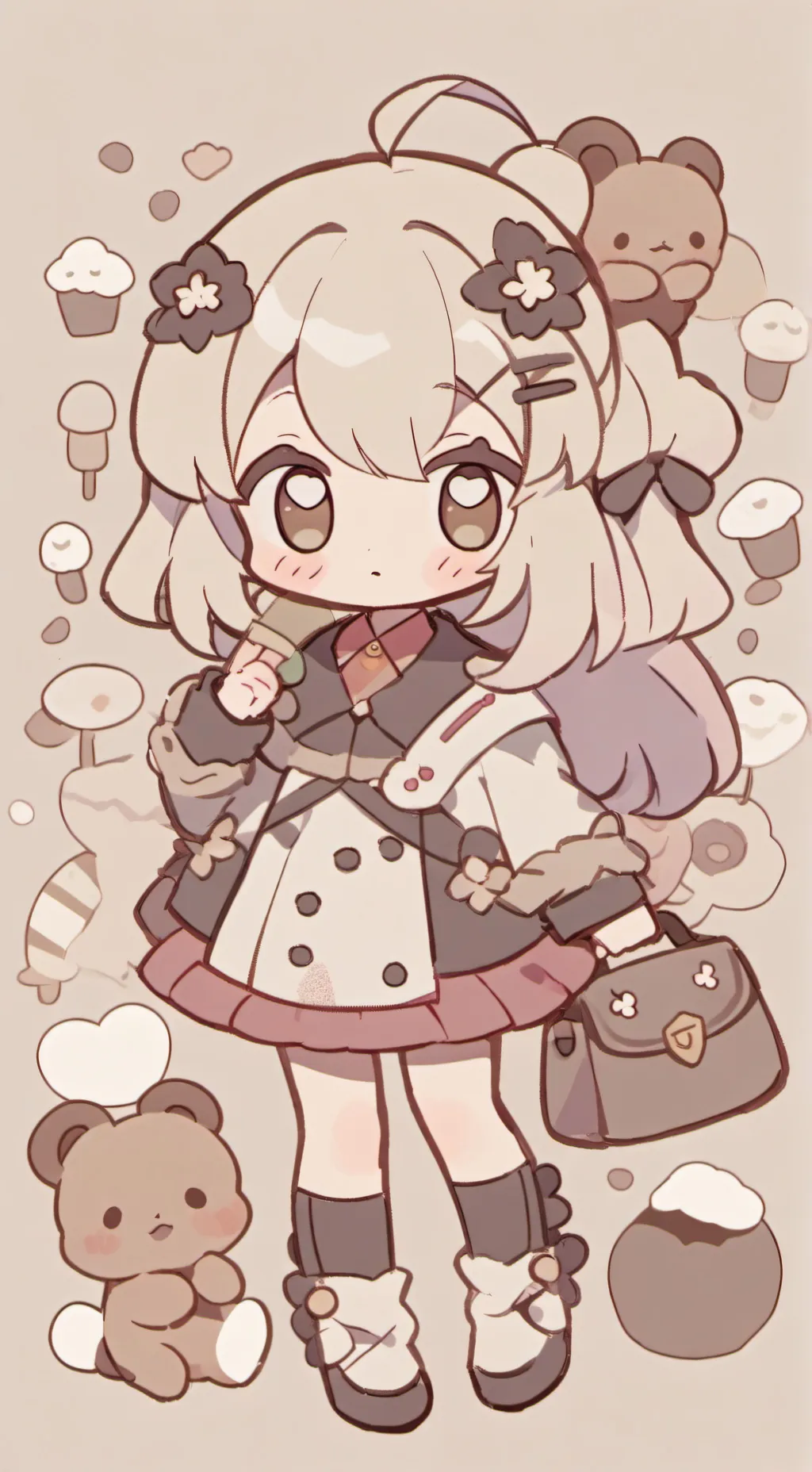 ai character: ★kiwii★ background