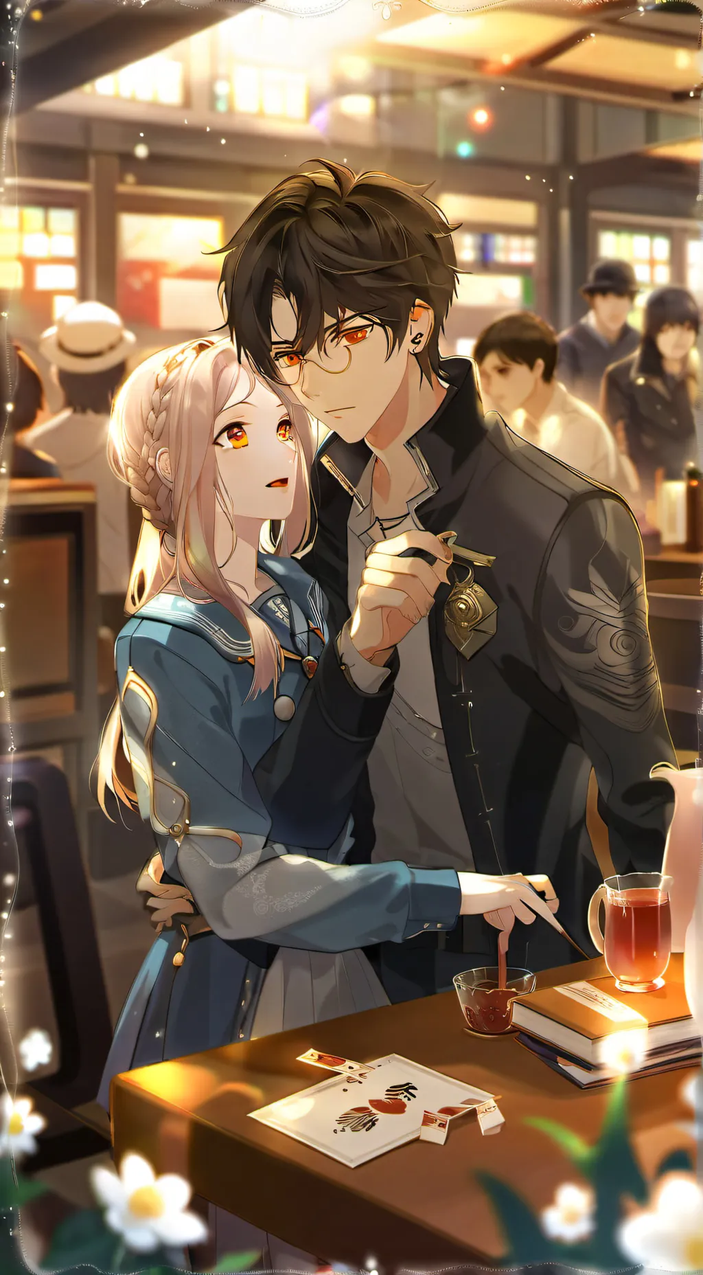 ai character: Tanjiro and Nezuko background