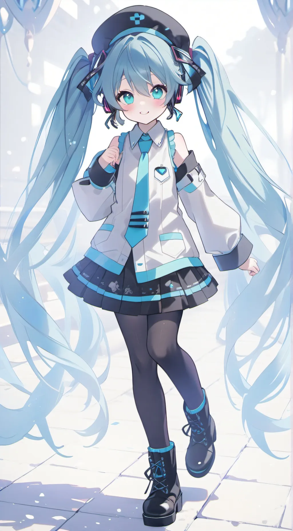 ai character: Hatsune miku background