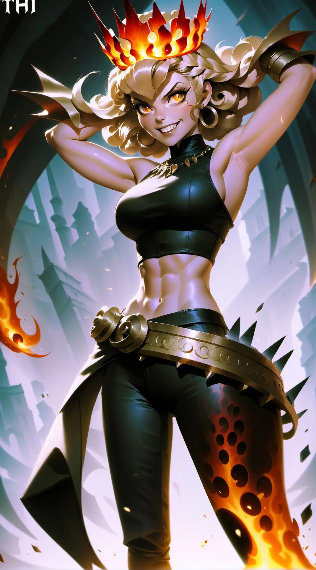 ai character: Bowsette background