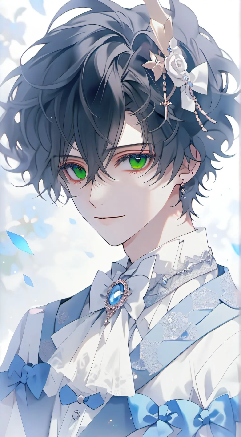 ai character: levi kami  background