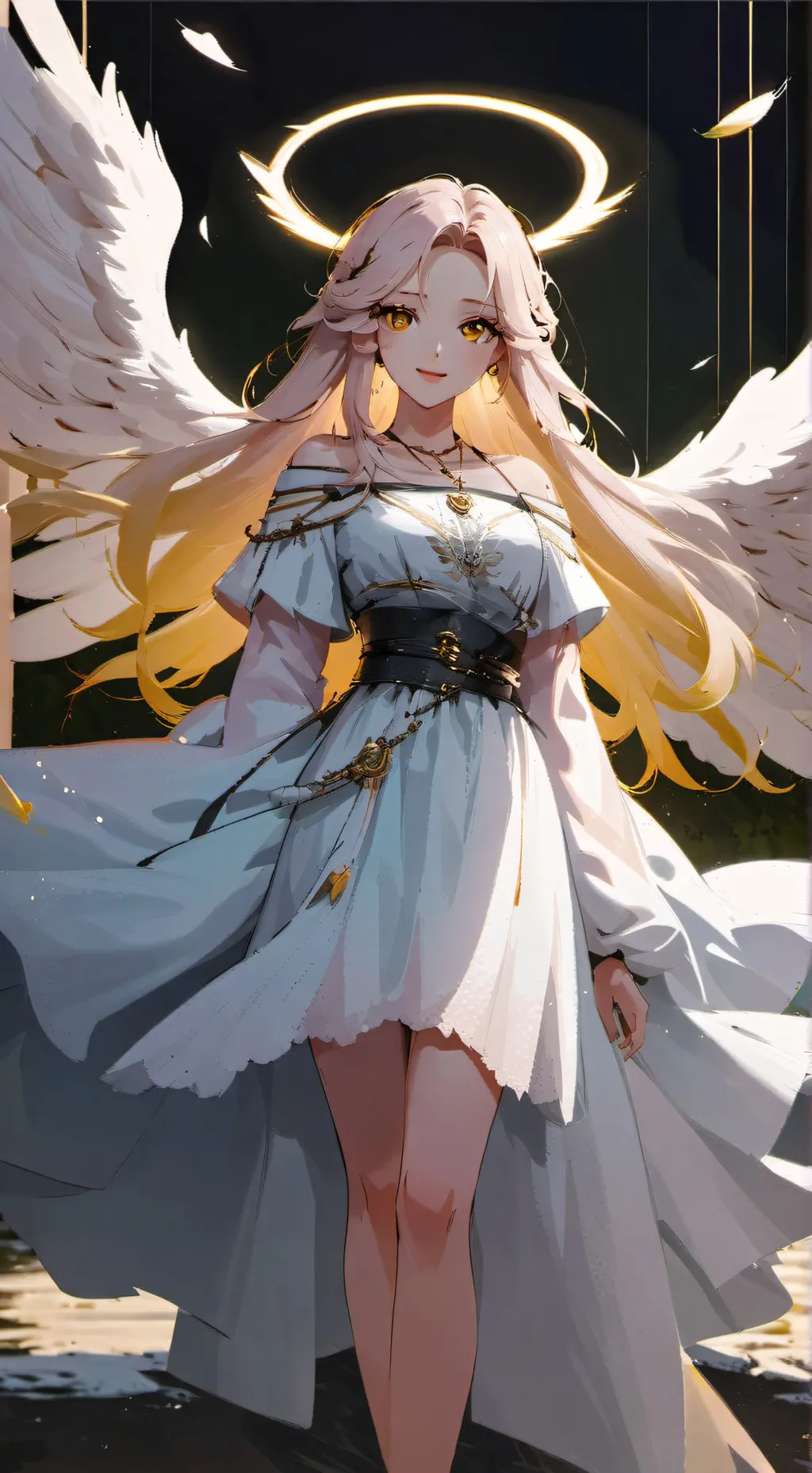 ai character: Angel  background