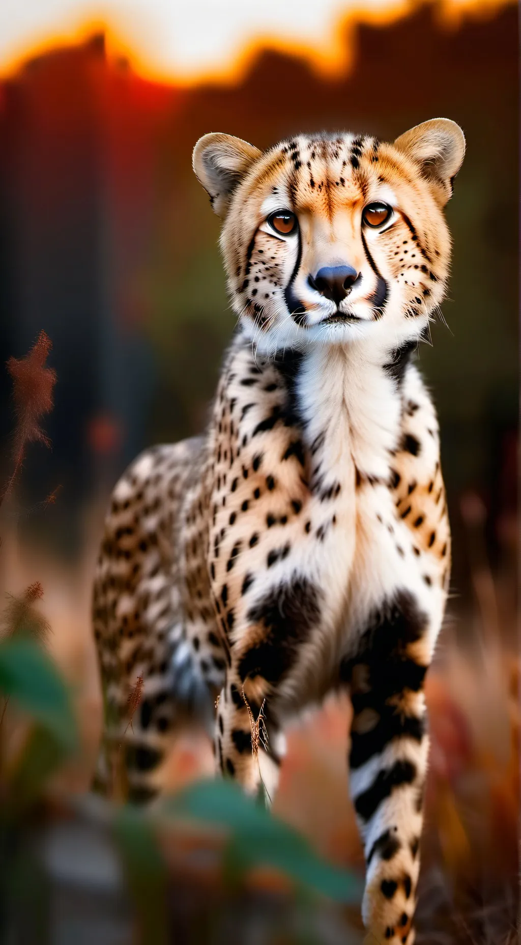 ai character: Cheetah life  background