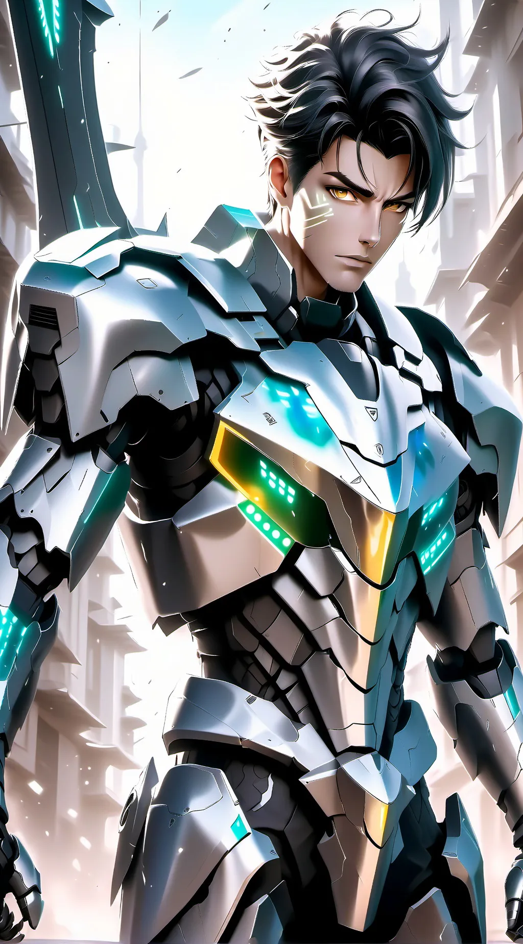 ai character: Cyber Battles background