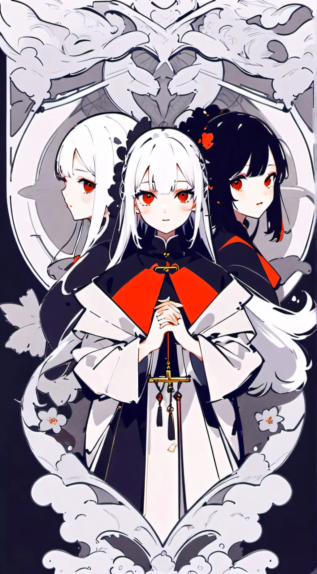 ai character: lea&luna&lisa  background