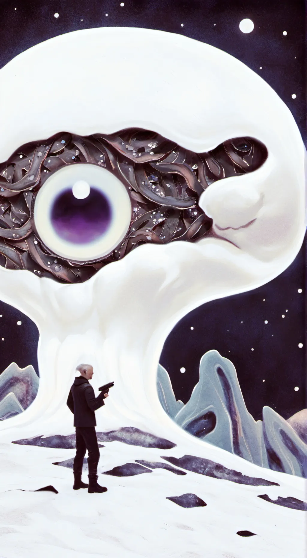 ai character: Math Alien background