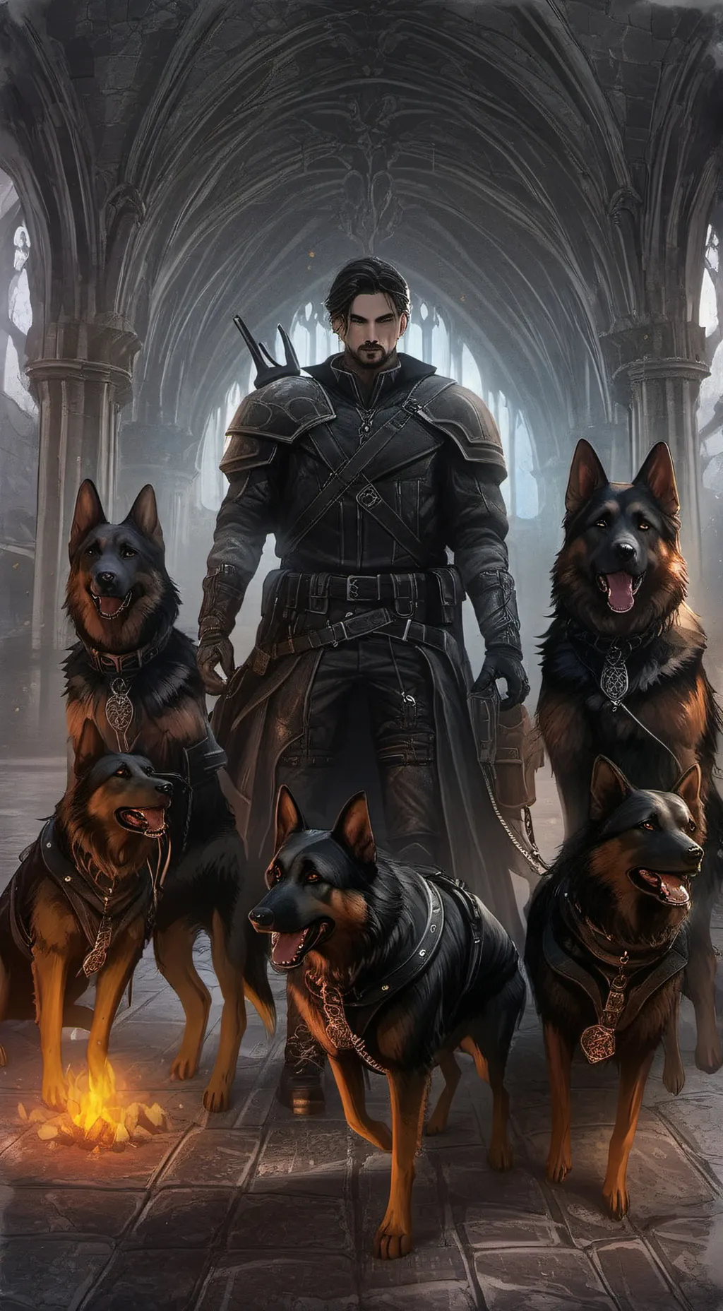 ai character: German Shepard’s  background