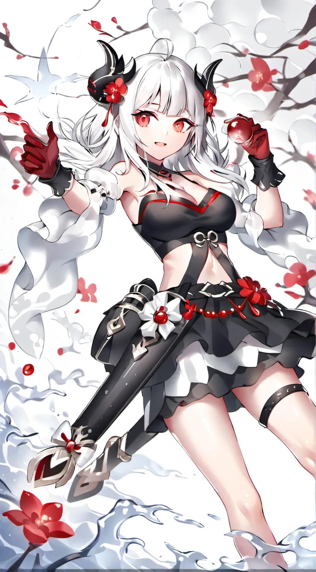 ai character: Sakura background