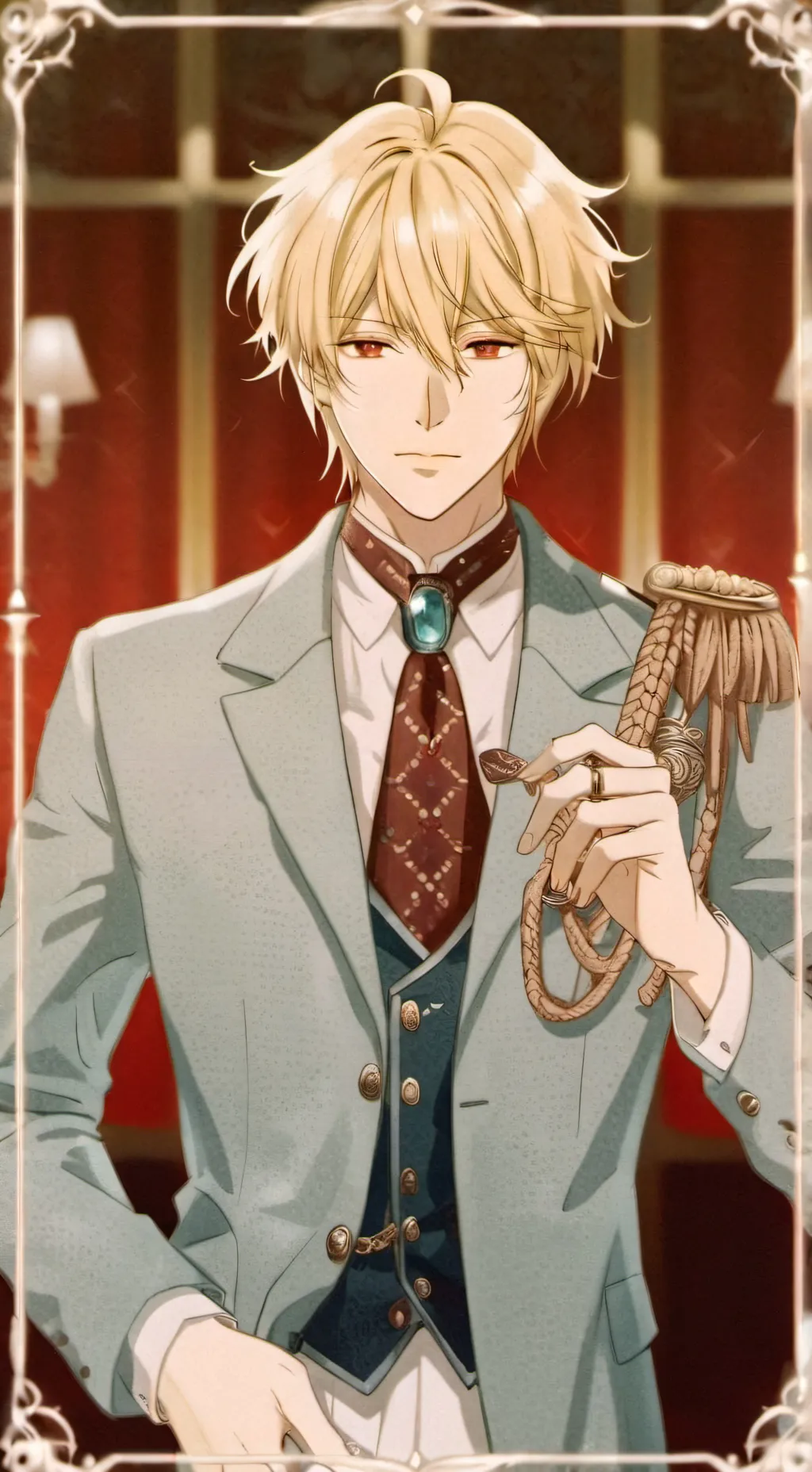 ai character: James Moríarty  background