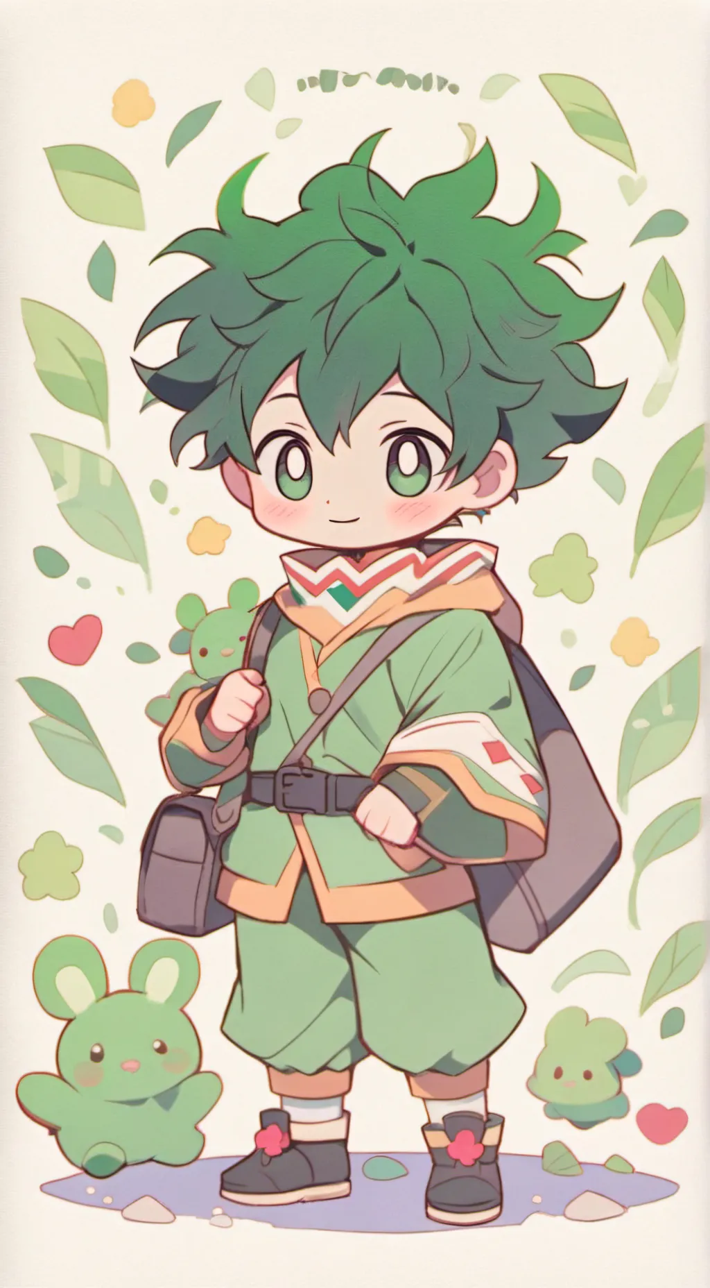 ai character: Deku bebé  background