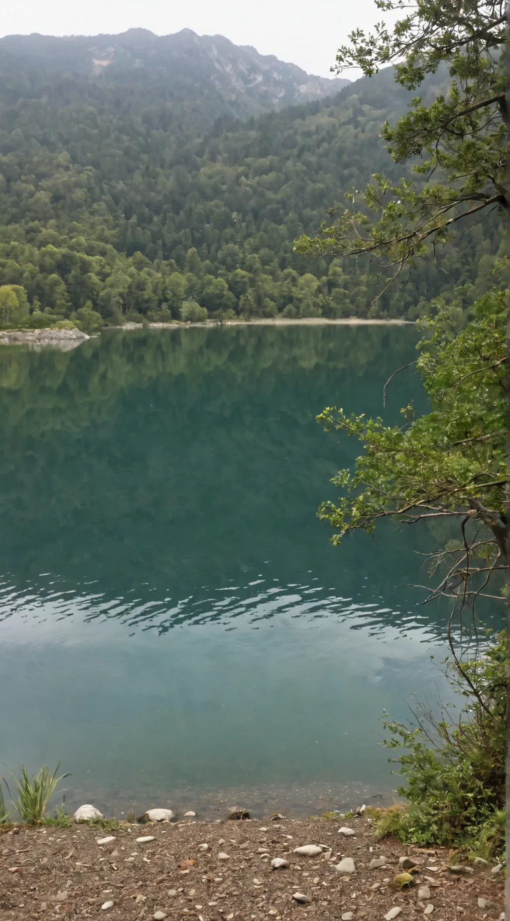 ai character: the lake. background