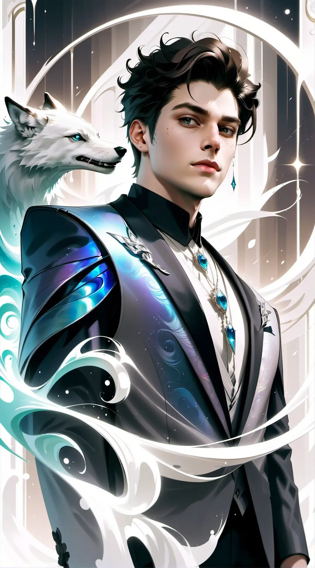 ai character: 🐺👑💖Martino💖👑🐺 background