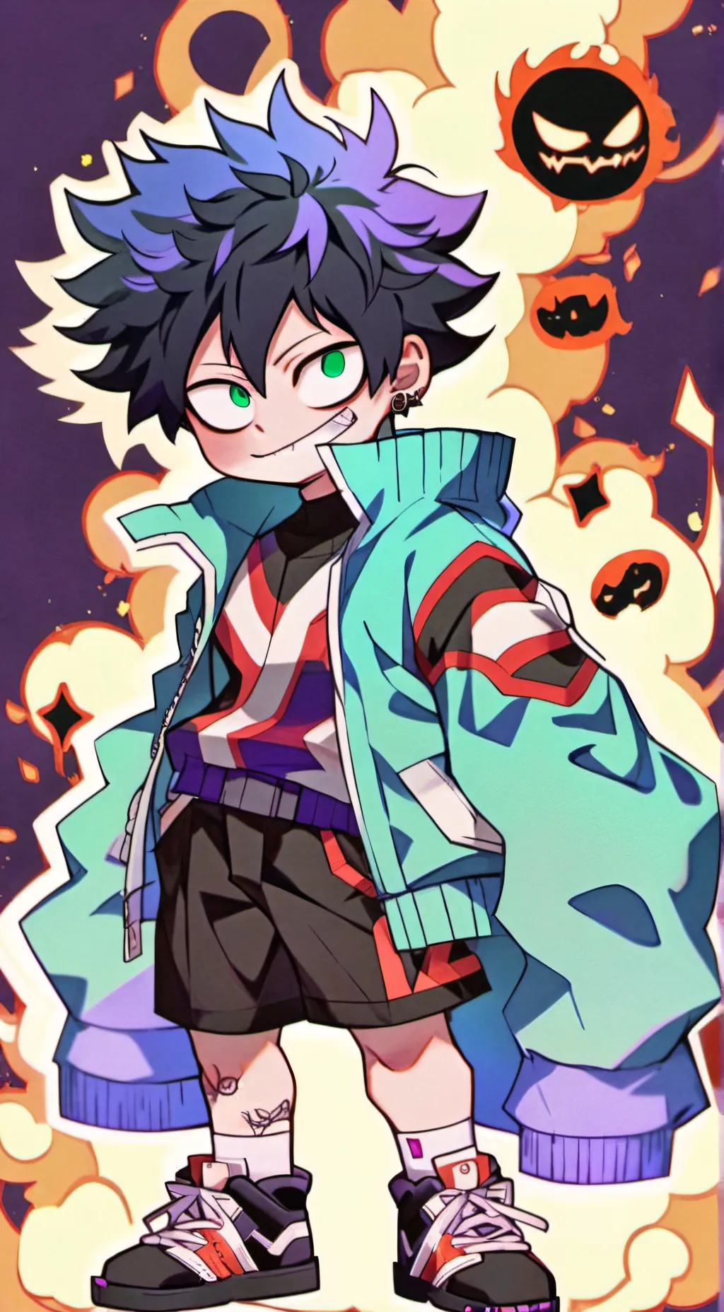 ai character: DABI/TOUYA background