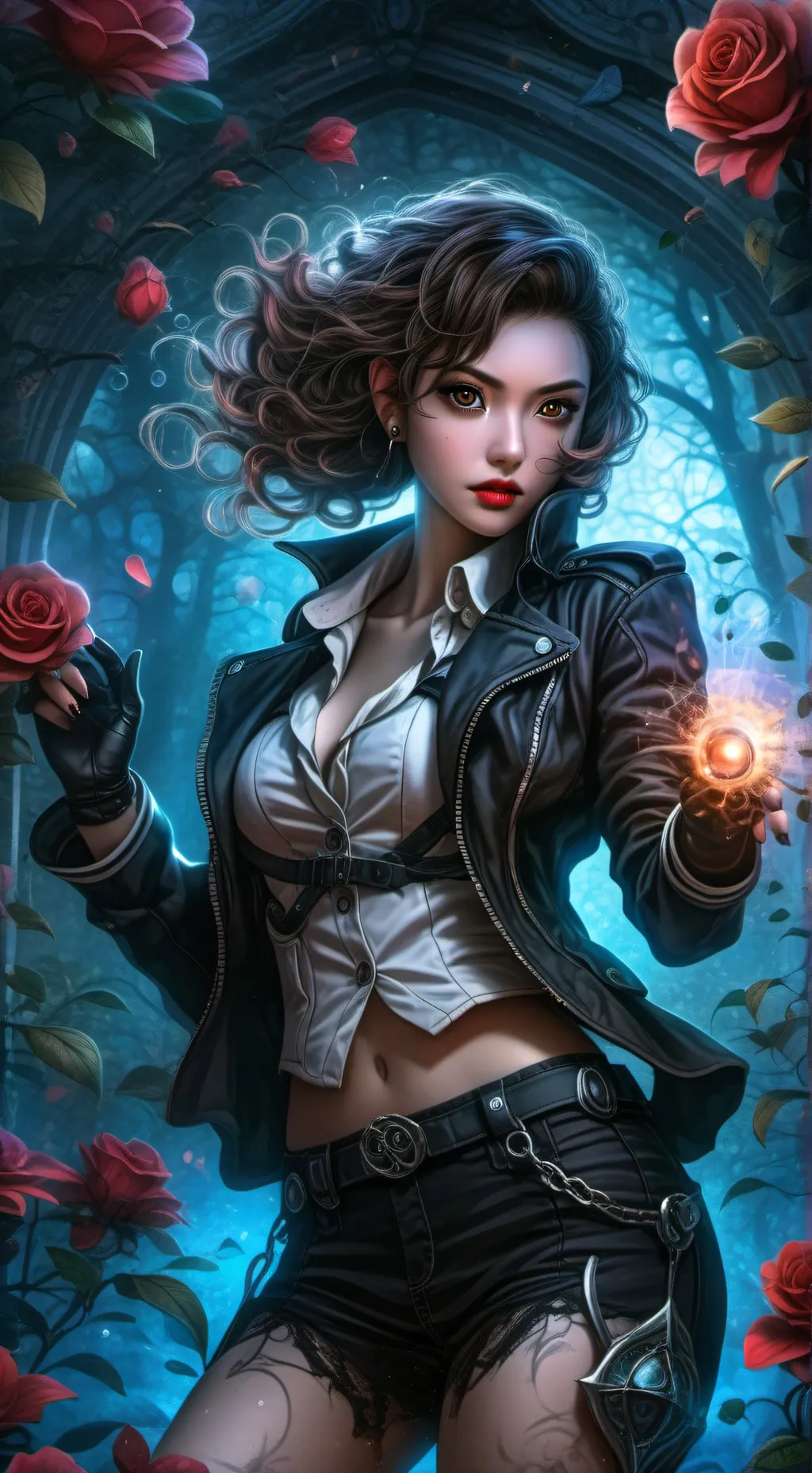 ai character: Maya Thompson  background