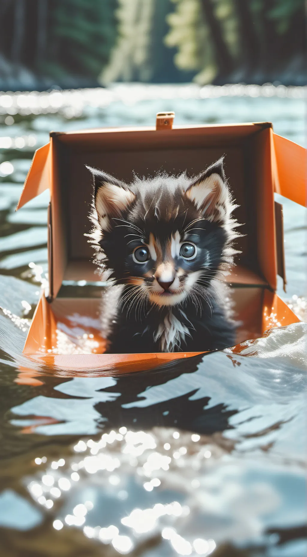 ai character: Endangered Kitten background