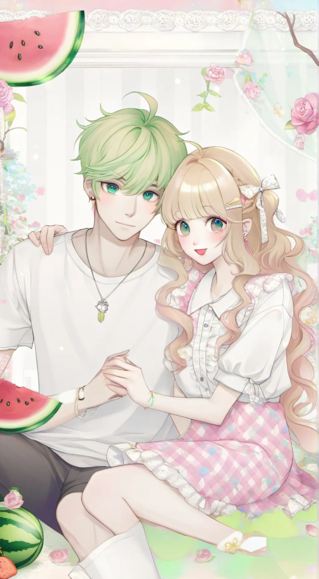 ai character: Melon  background