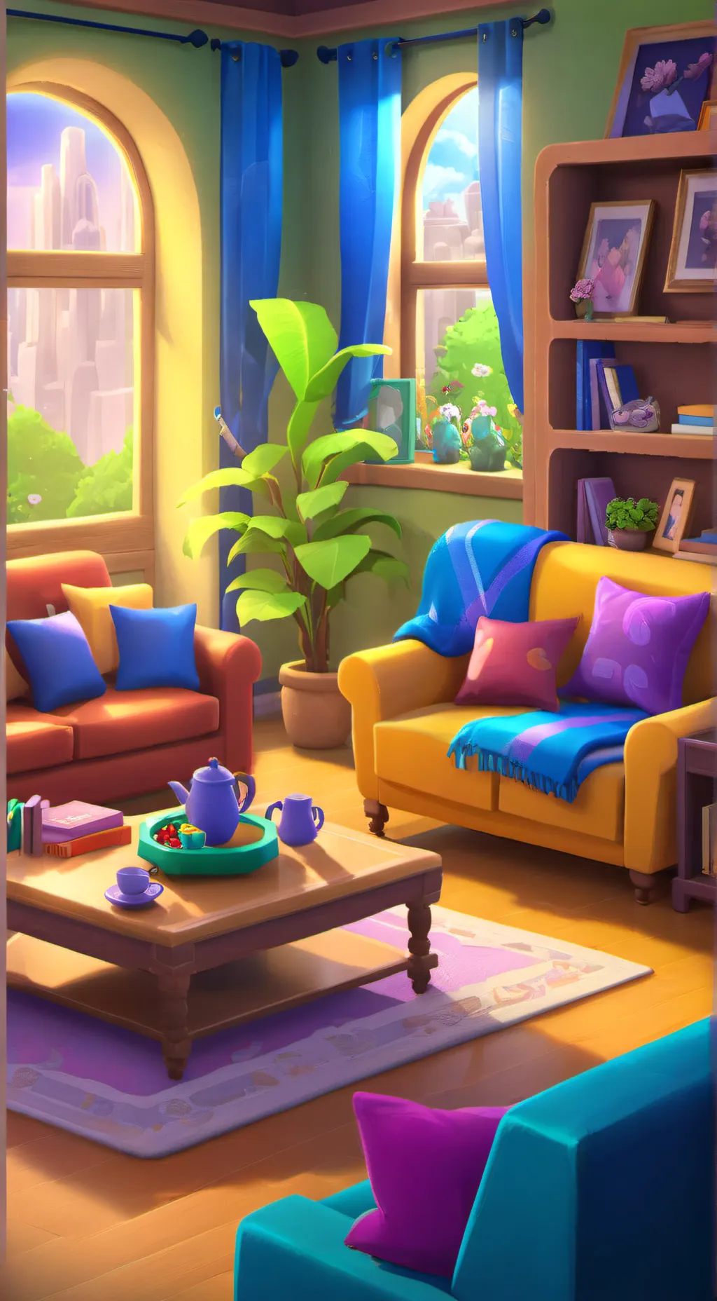 ai character: Make me laugh background