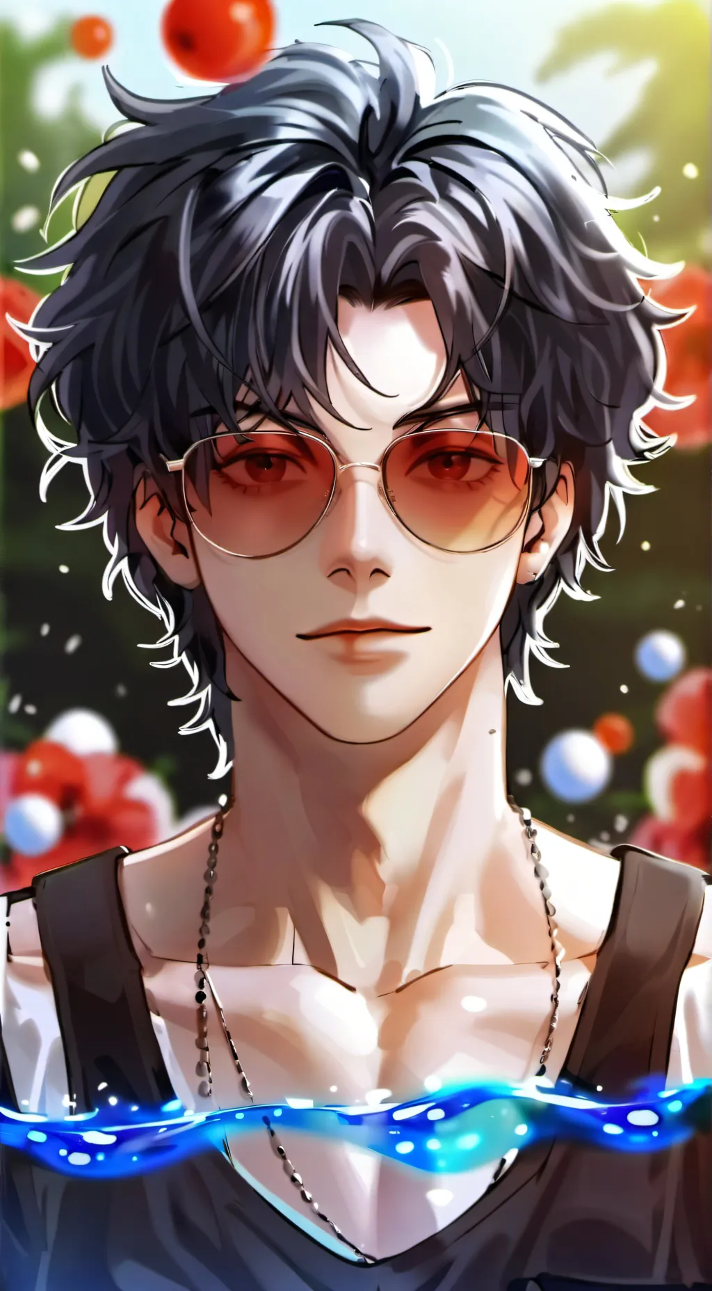 ai character: RAI 💙 background