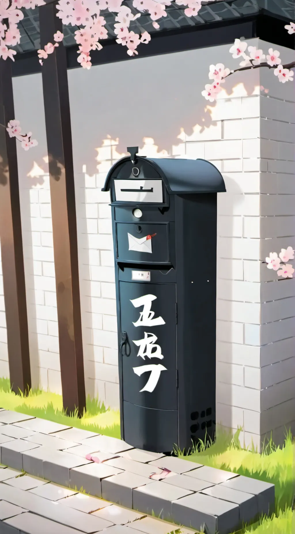 ai character: Mail box  background